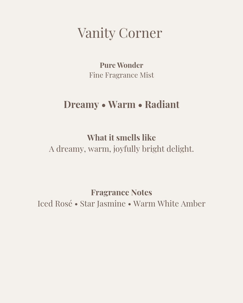 Pure Wonder Fine Fragrance Mist