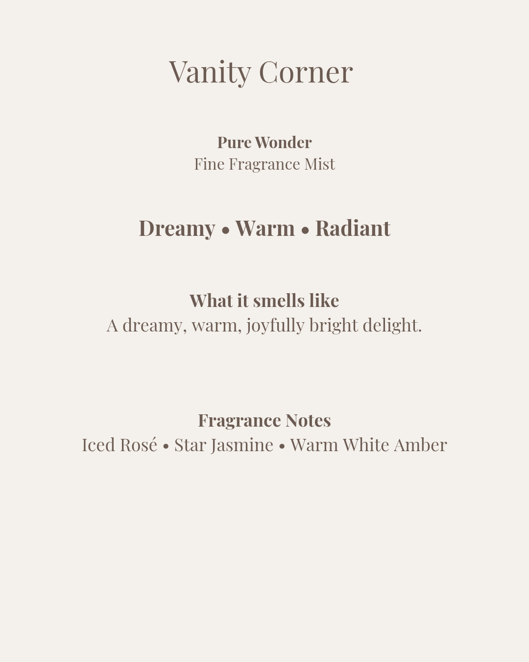 Pure Wonder Fine Fragrance Mist