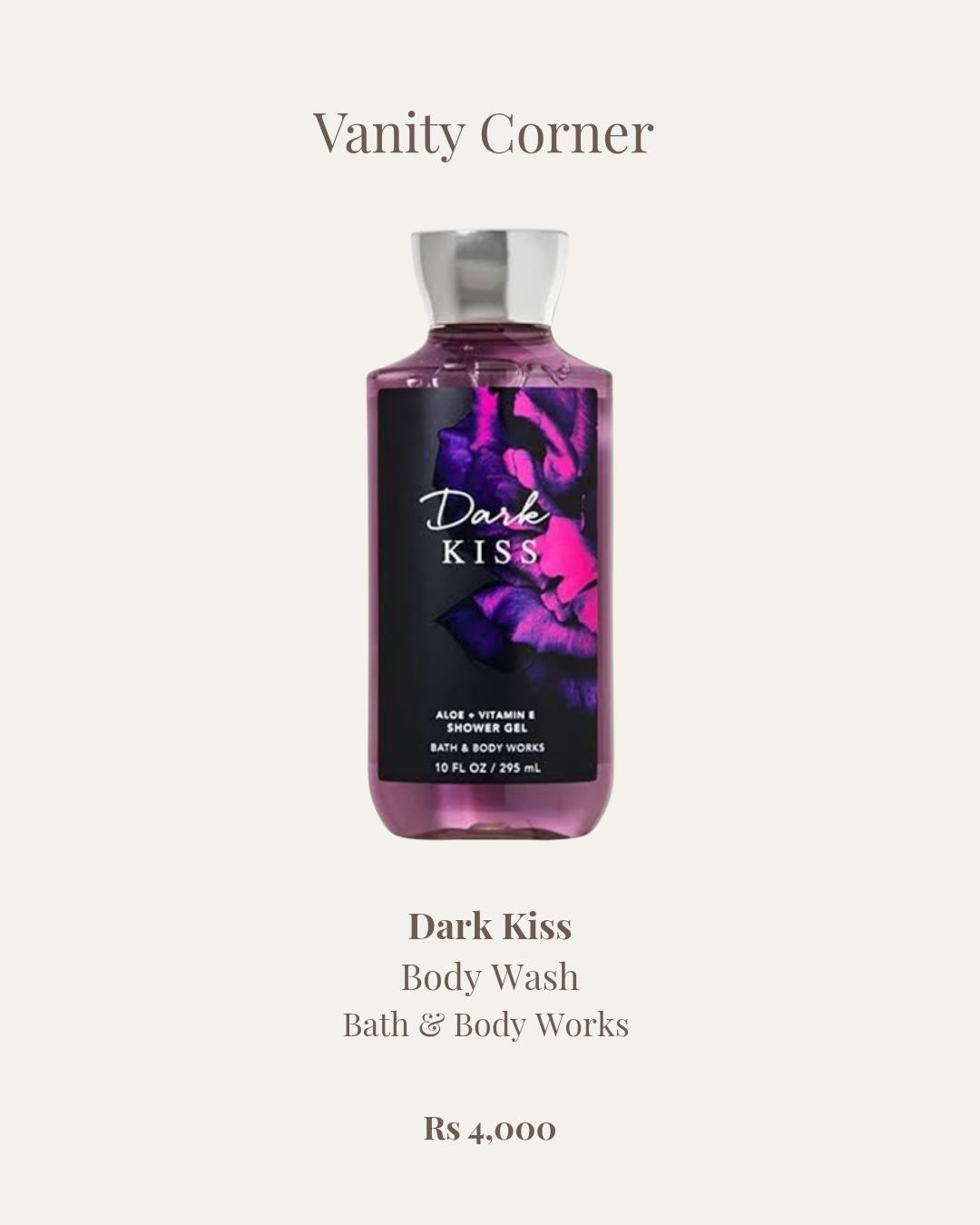 Dark Kiss Body Wash