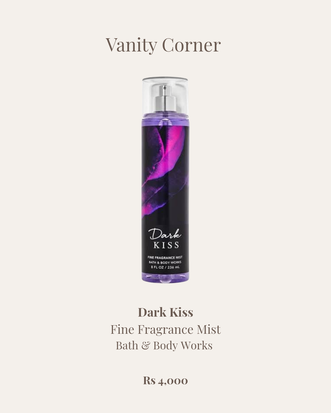 Dark Kiss Fine Fragrance Mist