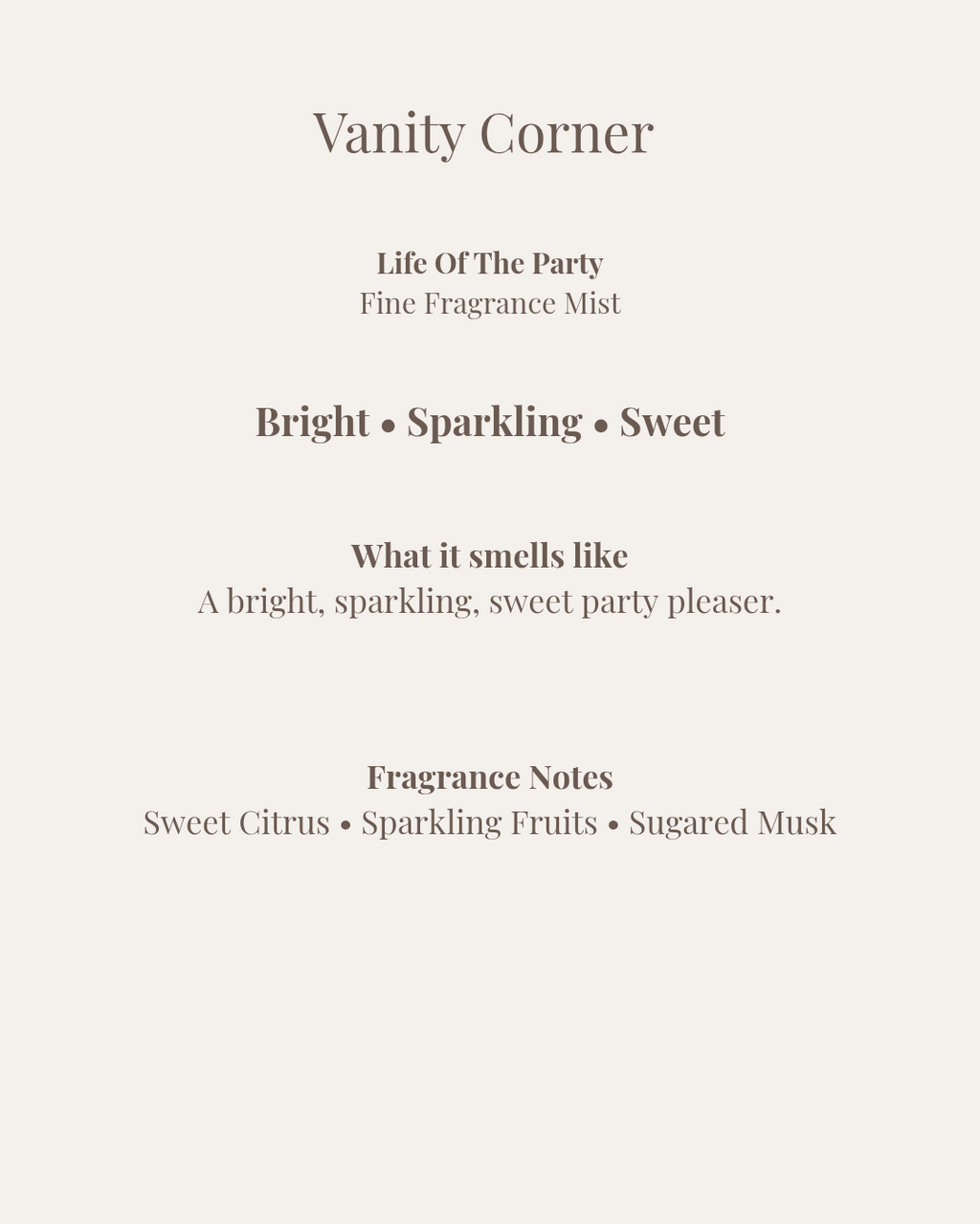 Life of the Party Fine Fragrance Mist