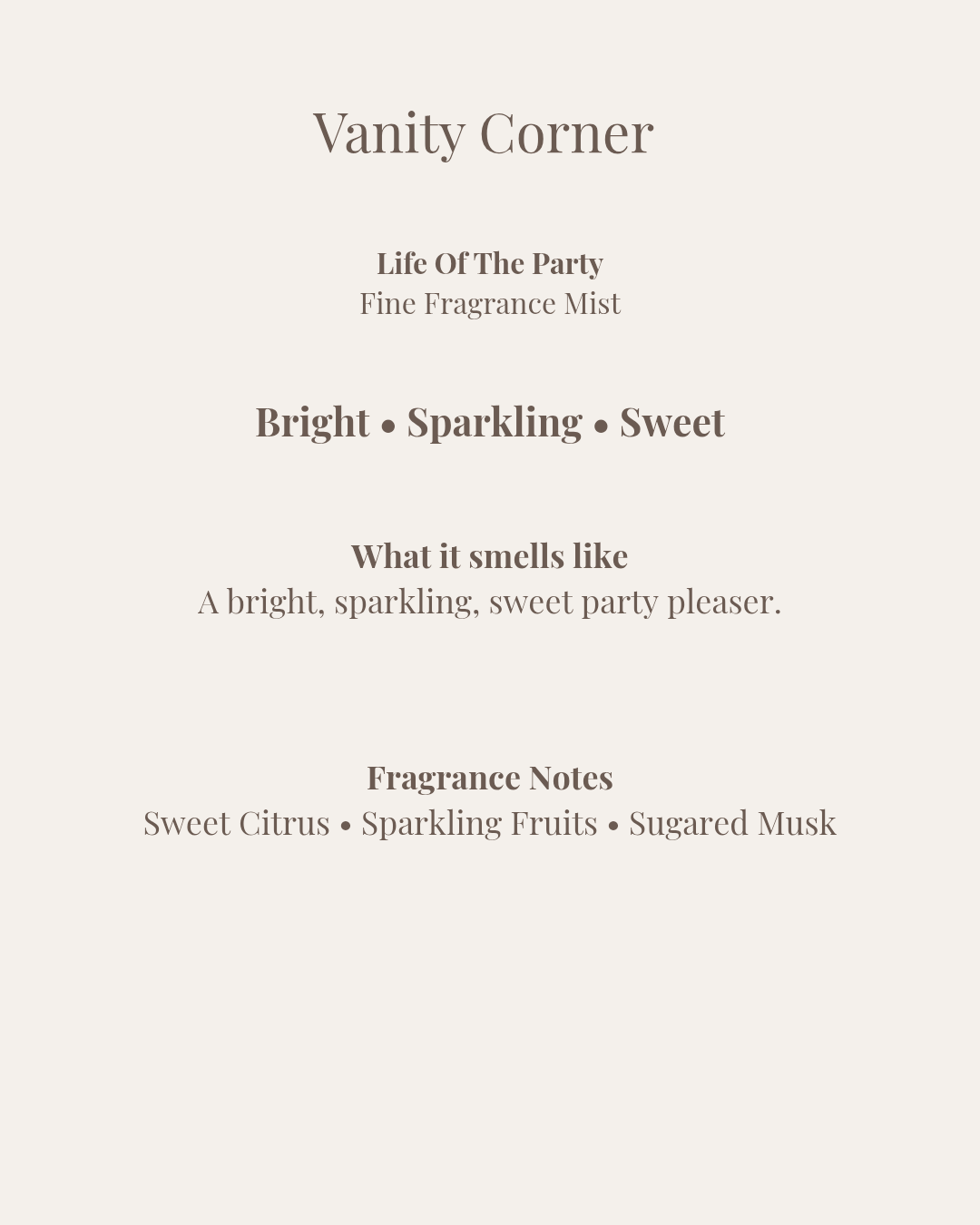 Life of the Party Fine Fragrance Mist