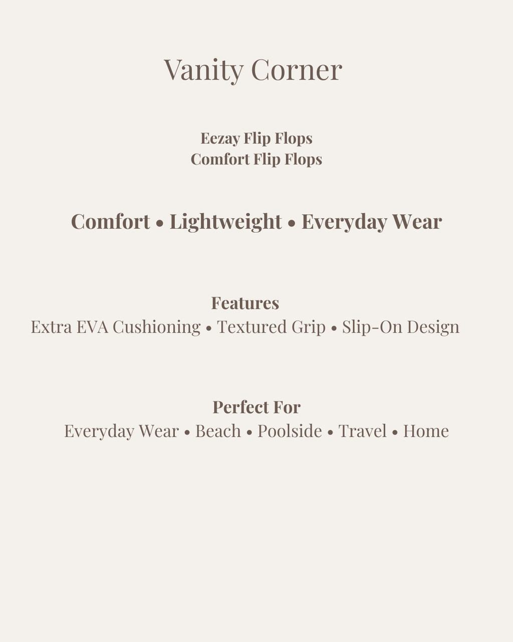 Eezay Comfort Flip Flops