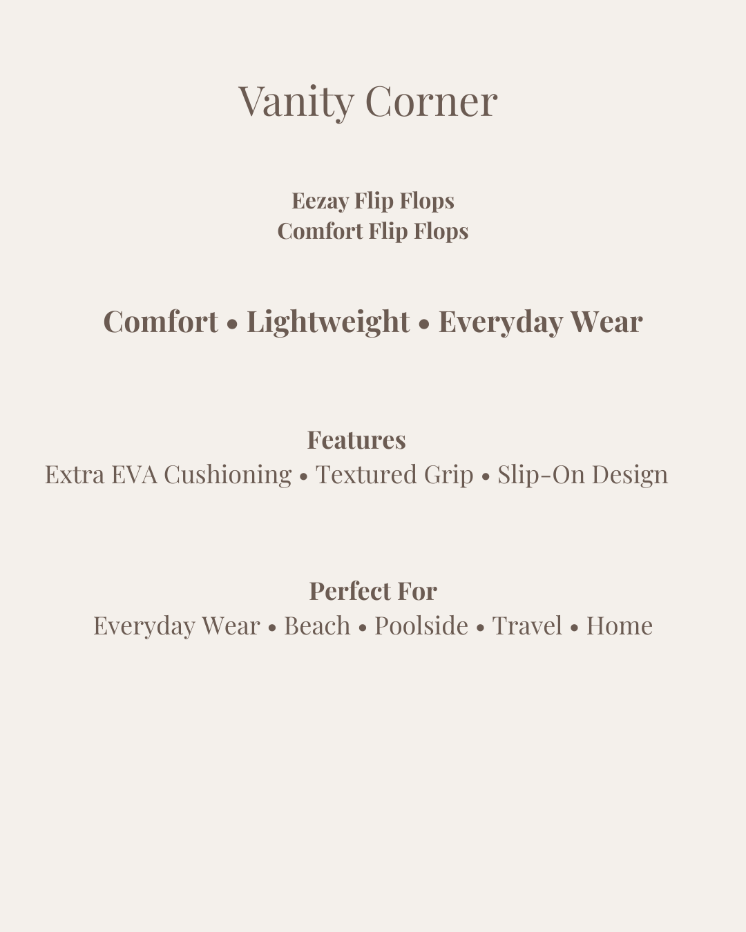 Eezay Comfort Flip Flops
