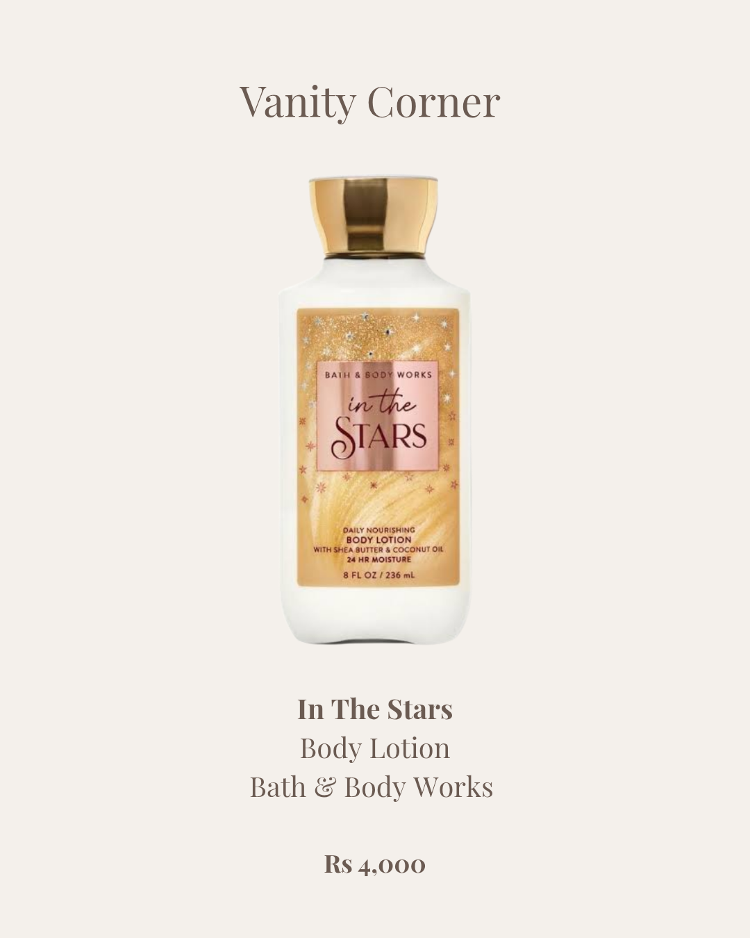 In The Stars Body Lotion