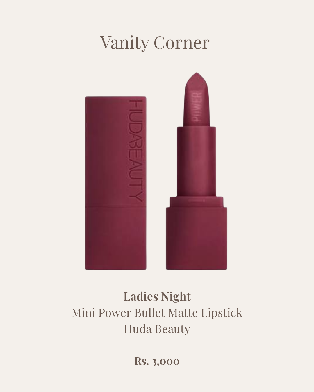 Ladies Night Mini Power Bullet Matte Lipstick