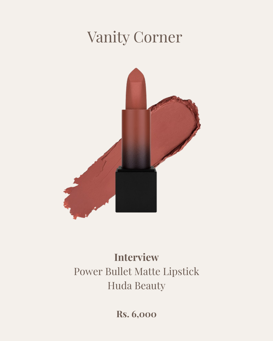 Interview Power Bullet Matte Lipstick