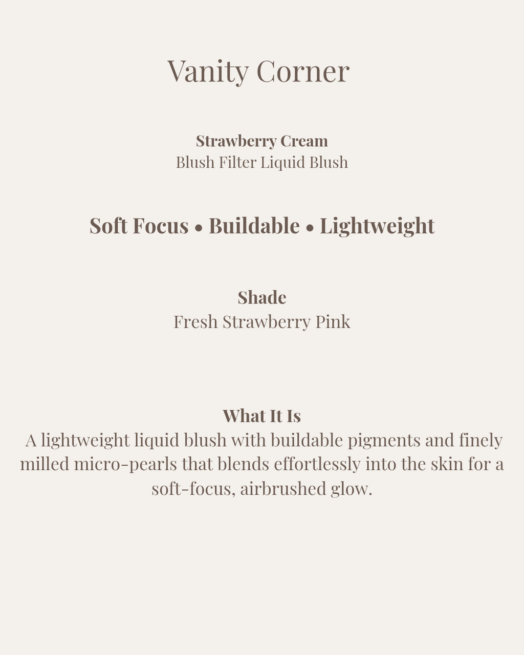 Strawberry Cream Blush Filter Liquid Blush