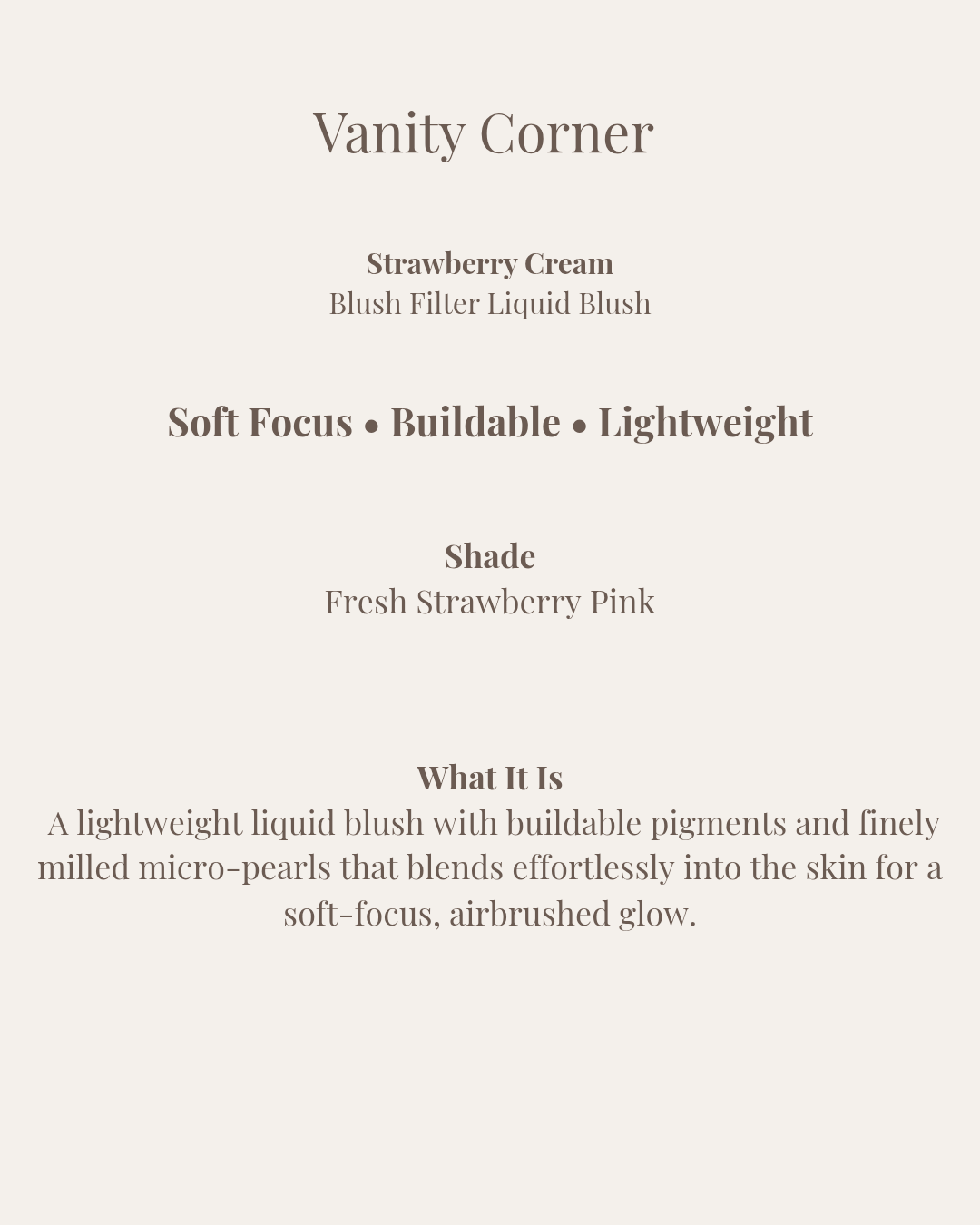 Strawberry Cream Blush Filter Liquid Blush