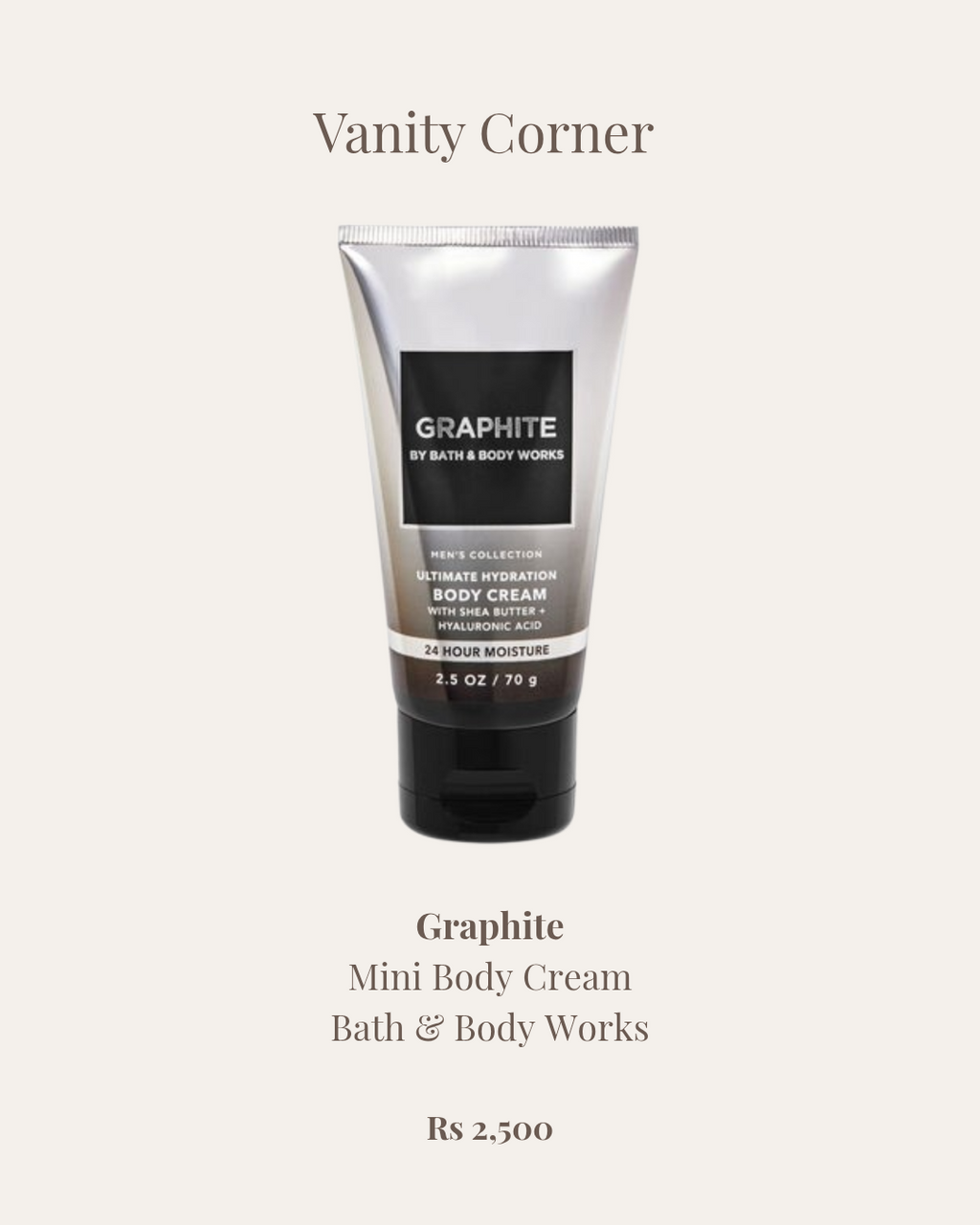 Graphite Mini Body Cream