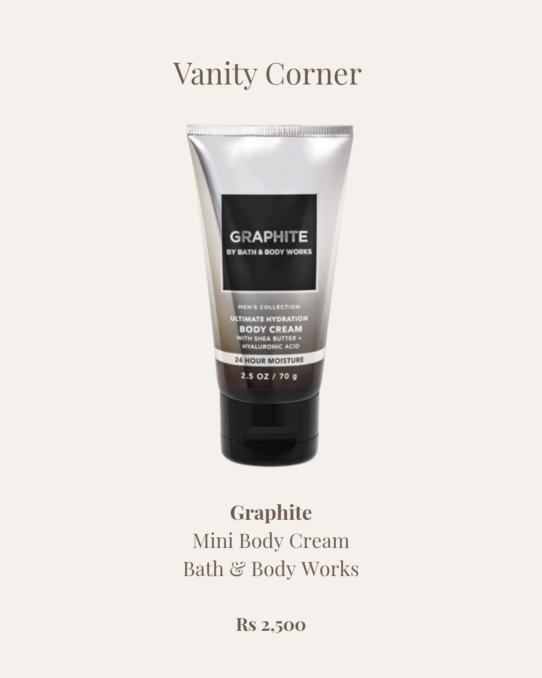 Graphite Mini Body Cream
