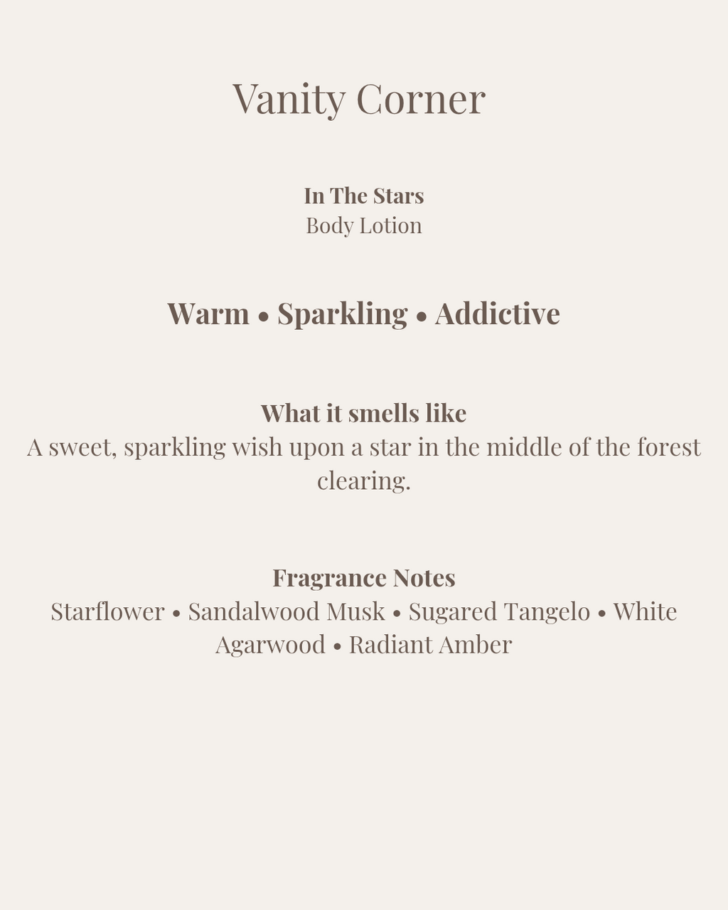 In The Stars Body Lotion