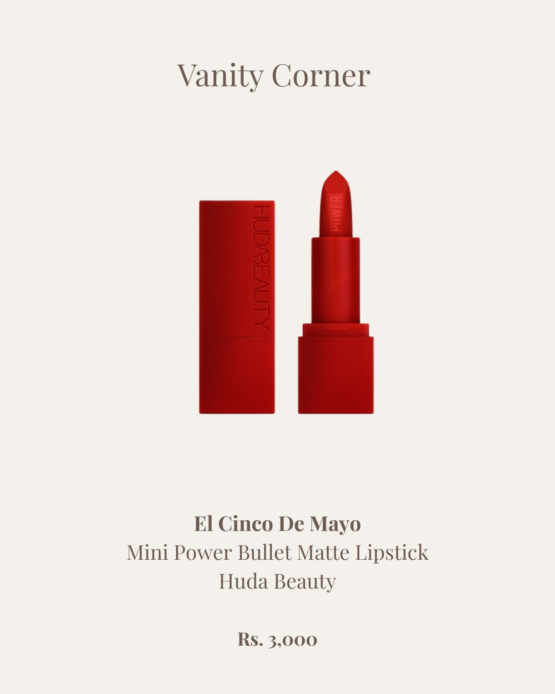 El Cinco De Mayo Mini Power Bullet Matte Lipstick