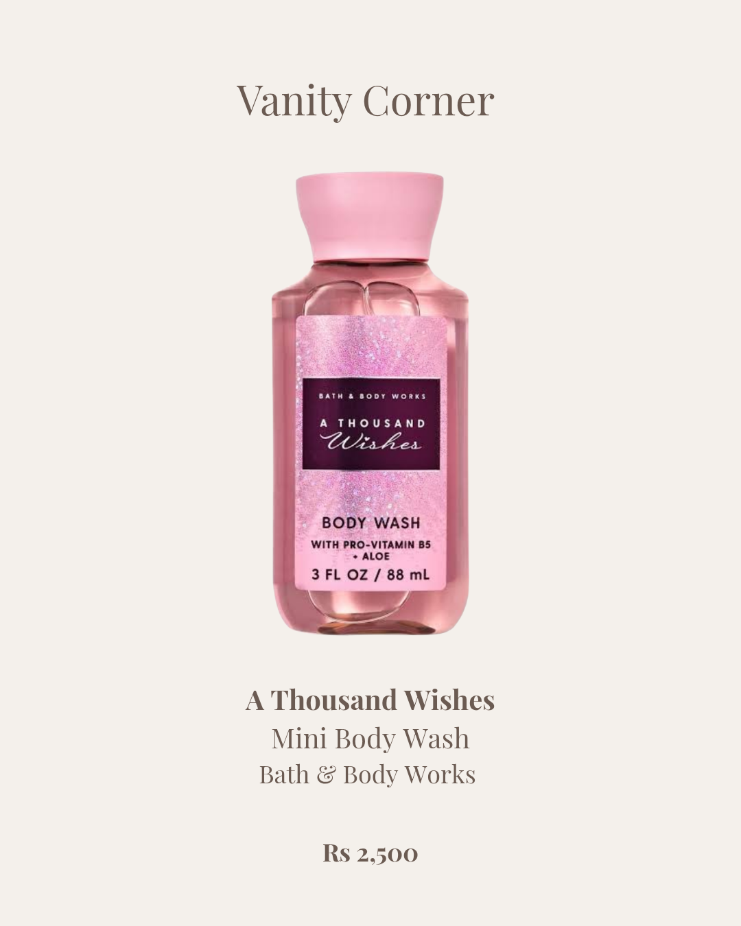 A Thousand Wishes Mini Body Wash