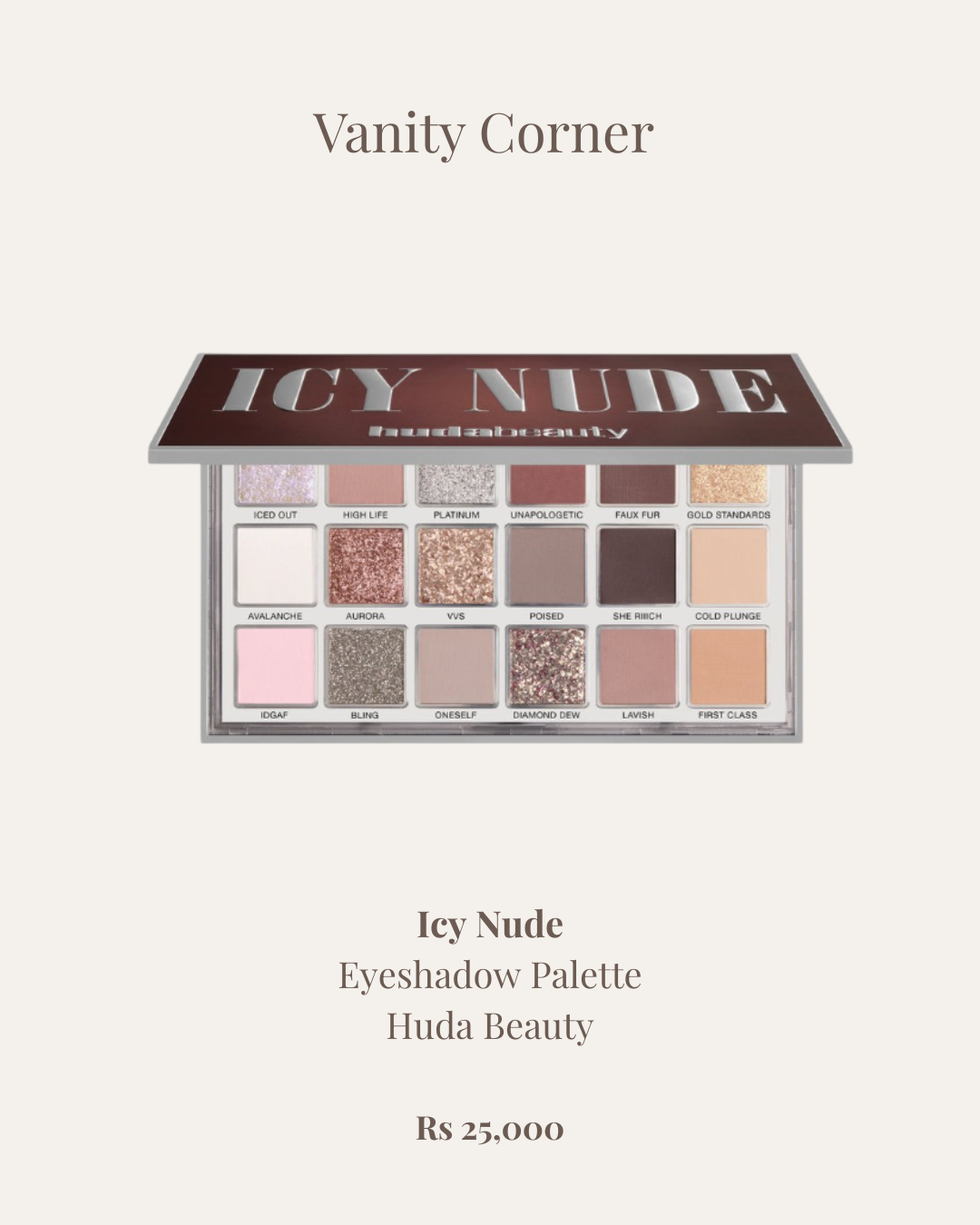 Icy Nude Eyeshadow Palette