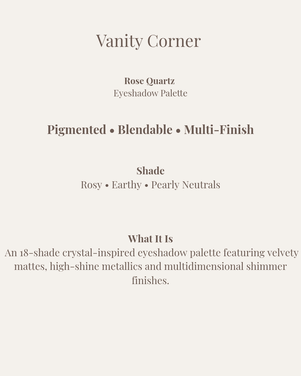 Rose Quartz Eyeshadow Palette