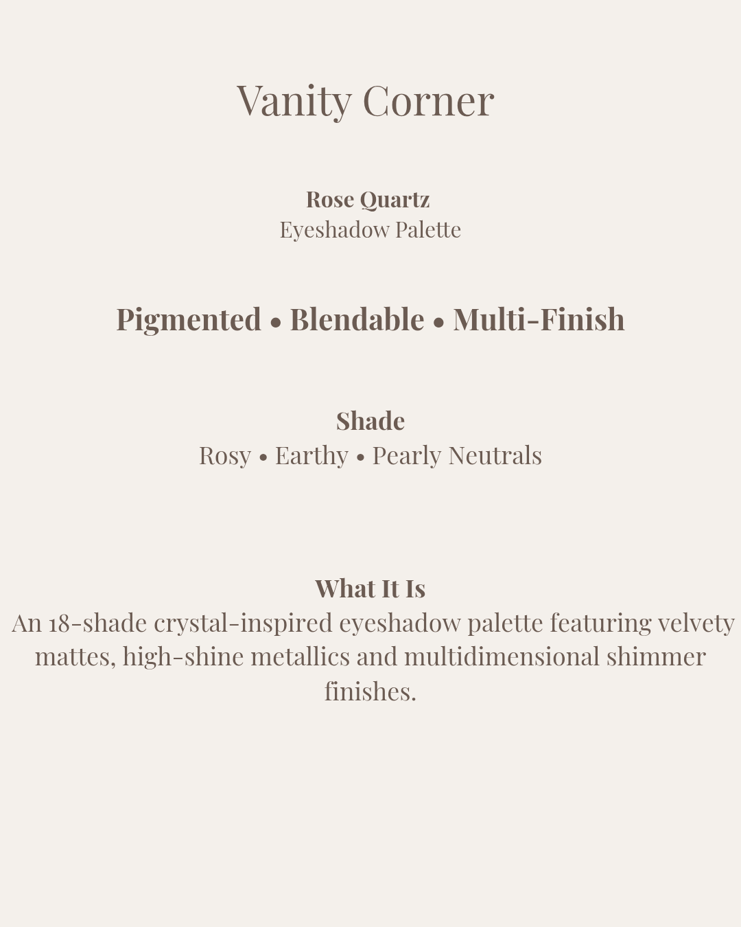 Rose Quartz Eyeshadow Palette