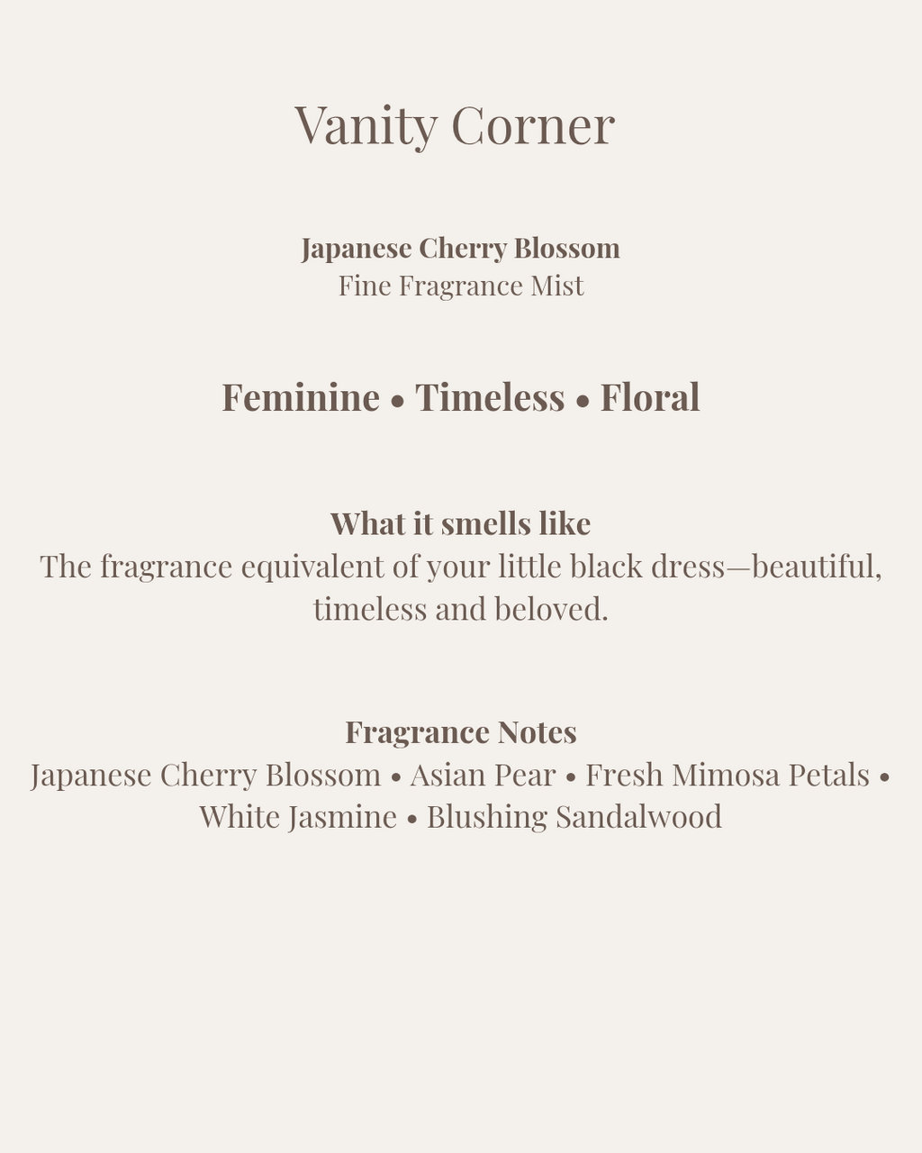 Japanese Cherry Blossom Fine Fragrance Mist