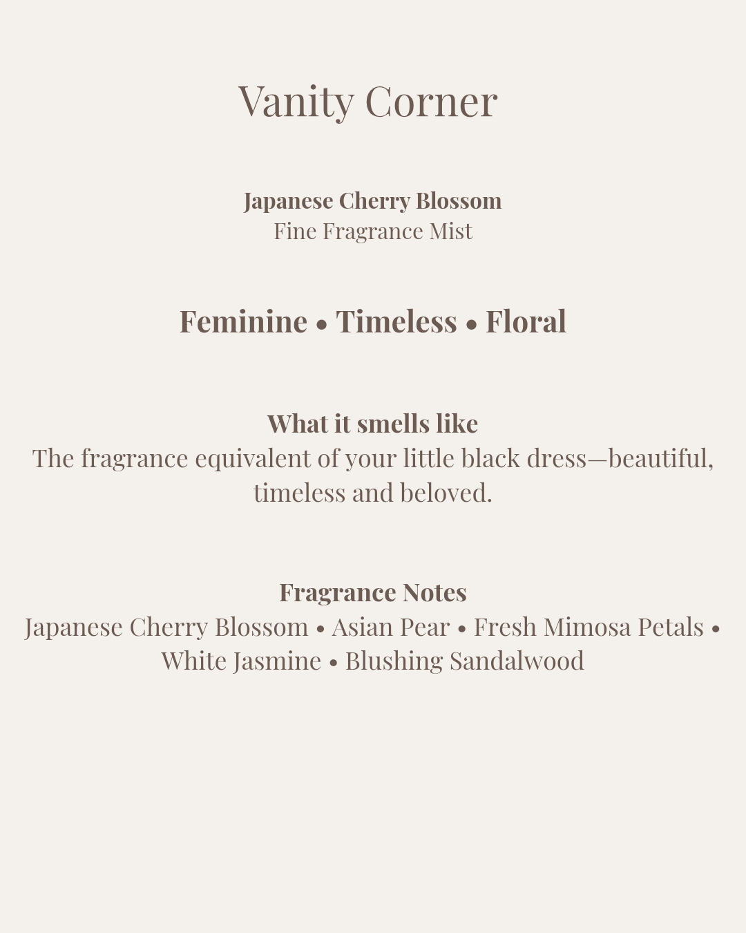 Japanese Cherry Blossom Fine Fragrance Mist