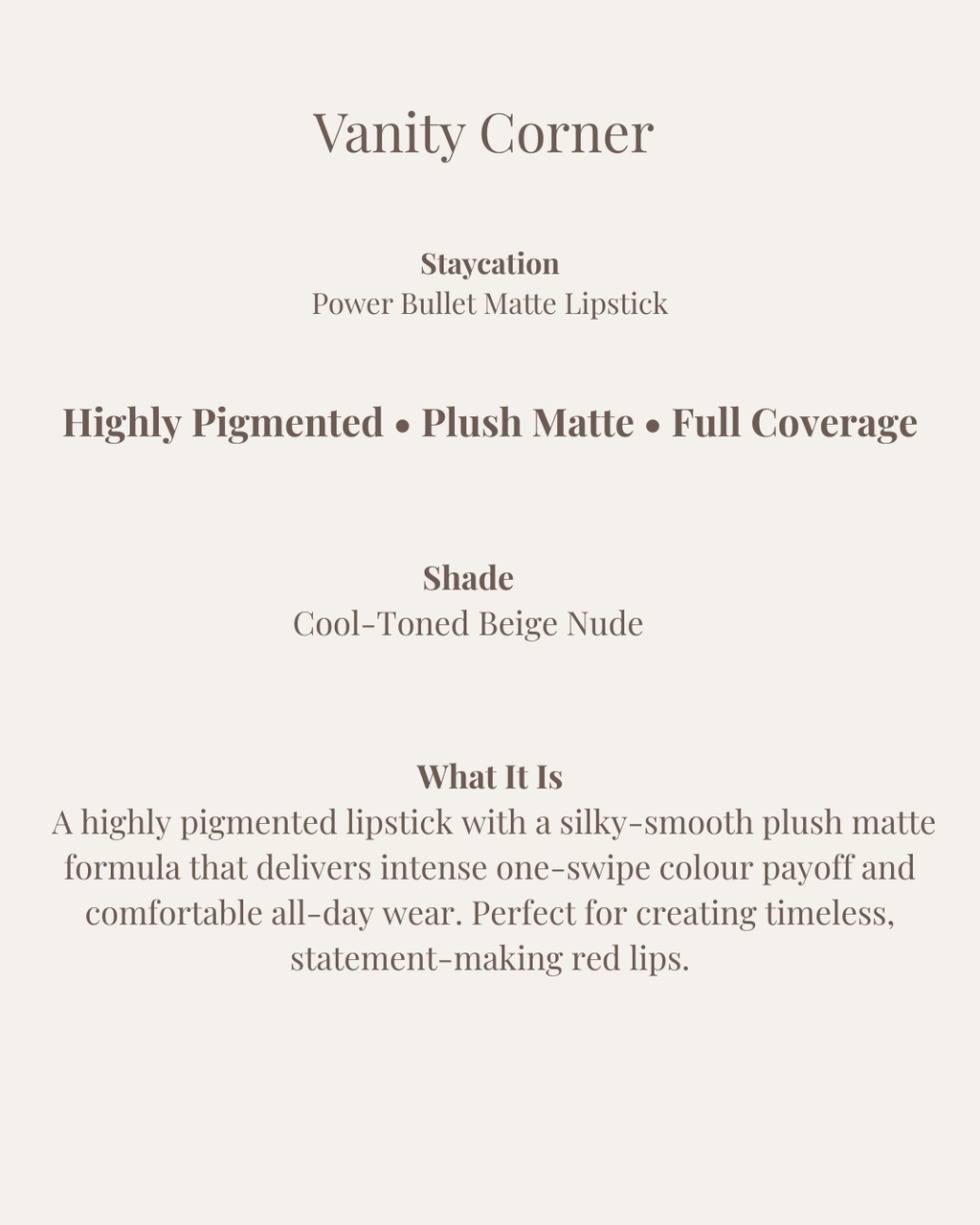 Staycation Huda Beauty Power Bullet