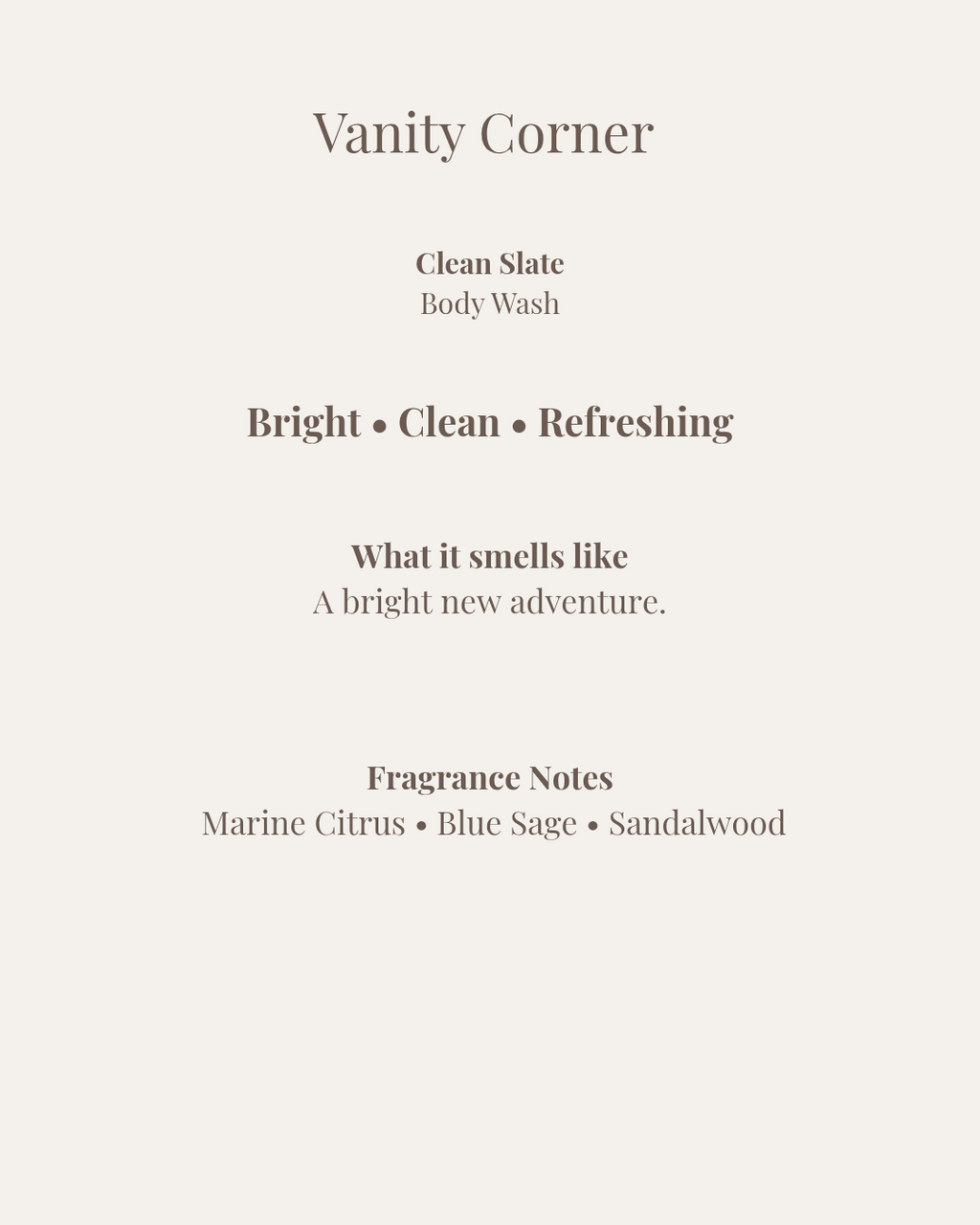 Clean Slate Body Wash