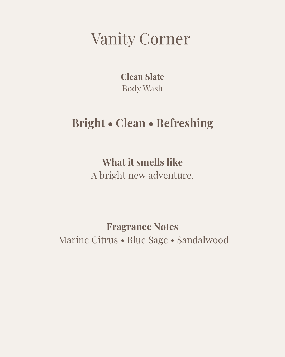 Clean Slate Body Wash