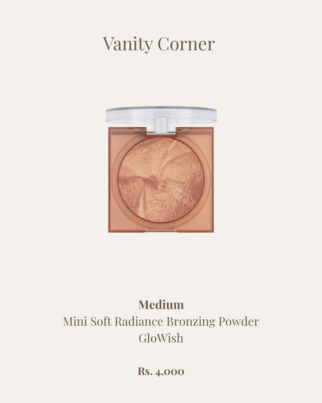 Medium Mini Soft Radiance Bronzing Powder