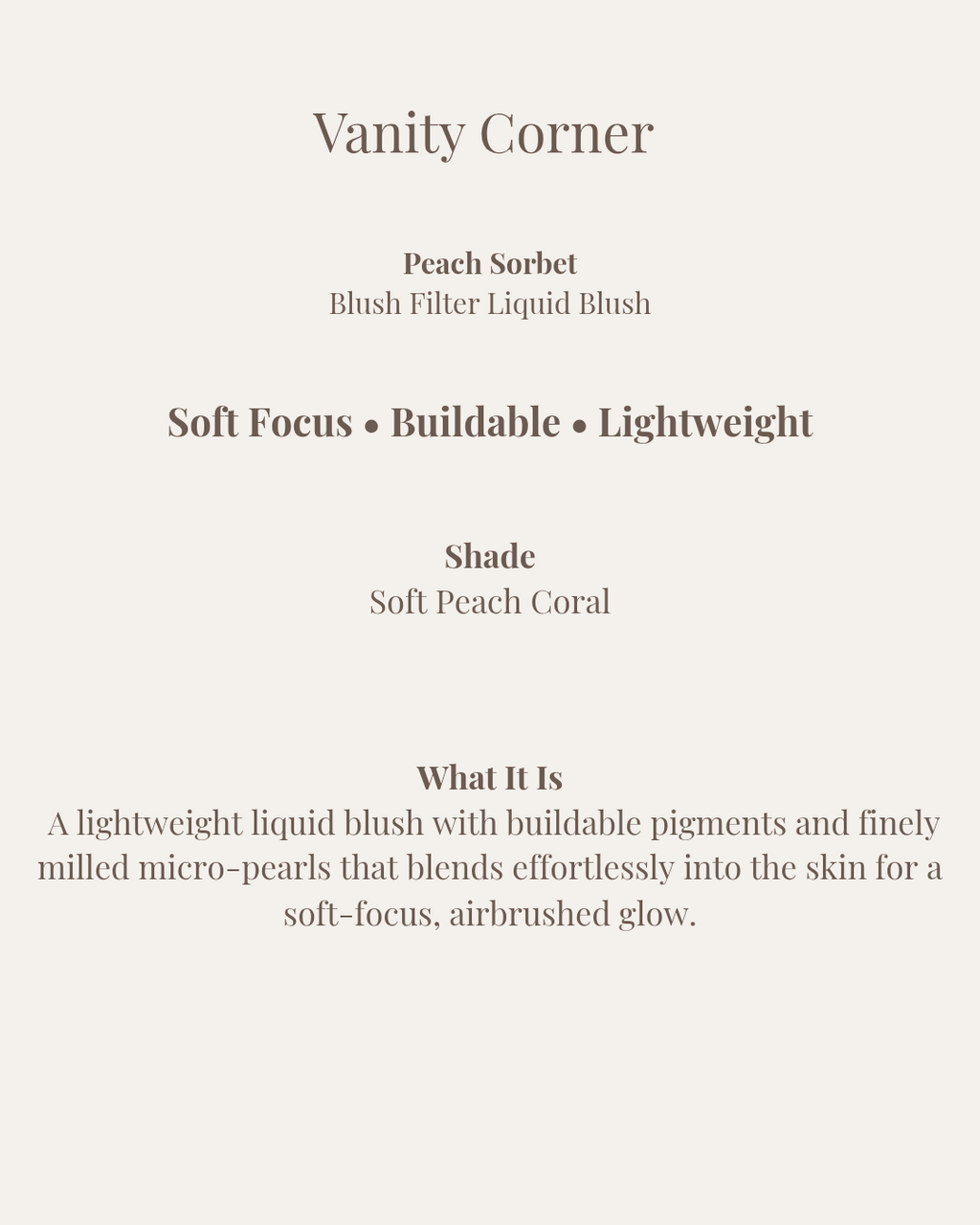Peach Sorbet Blush Filter Liquid Blush