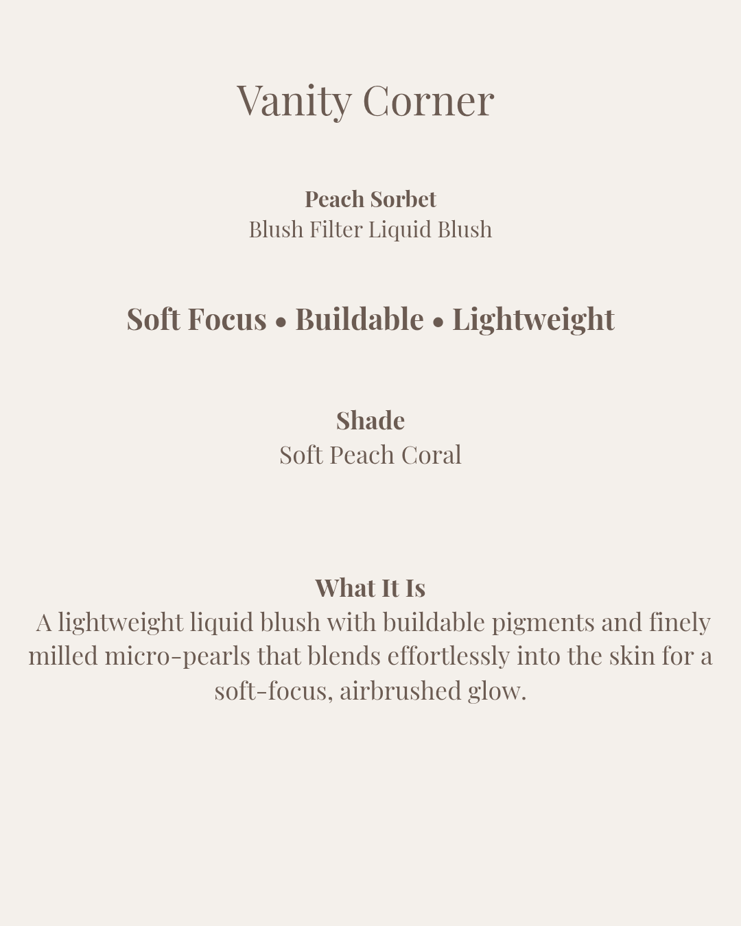 Peach Sorbet Blush Filter Liquid Blush