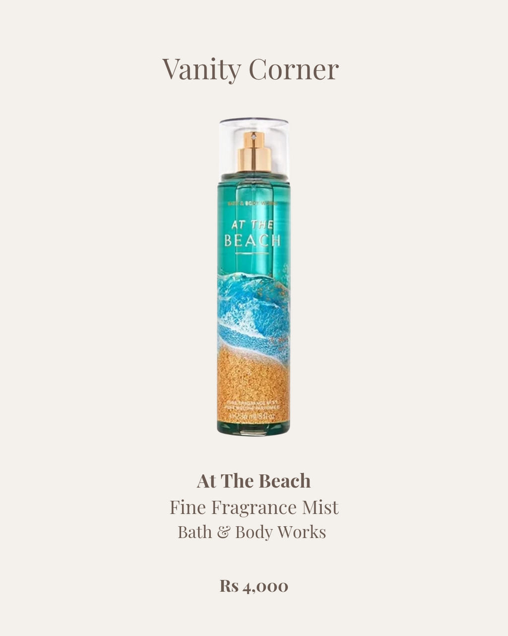 At The Beach Fine Fragrance Mist
