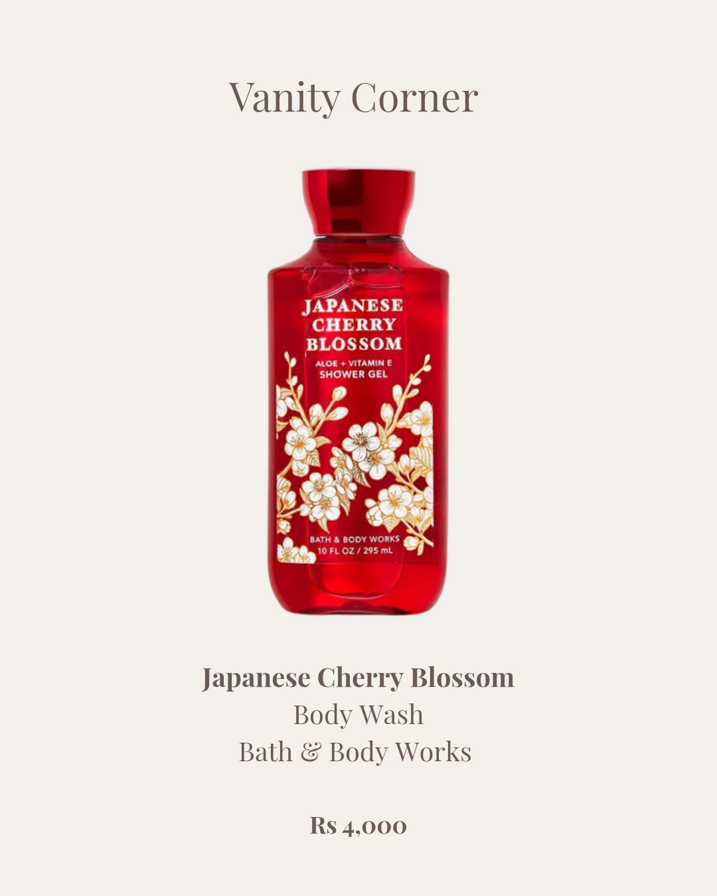 Japanese Cherry Blossom Body Wash