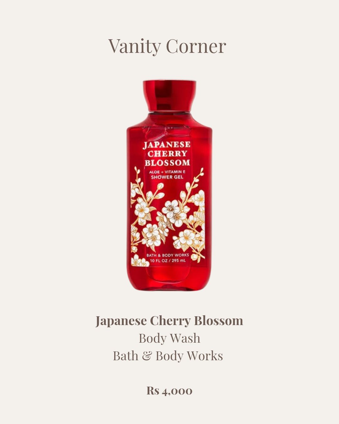 Japanese Cherry Blossom Body Wash