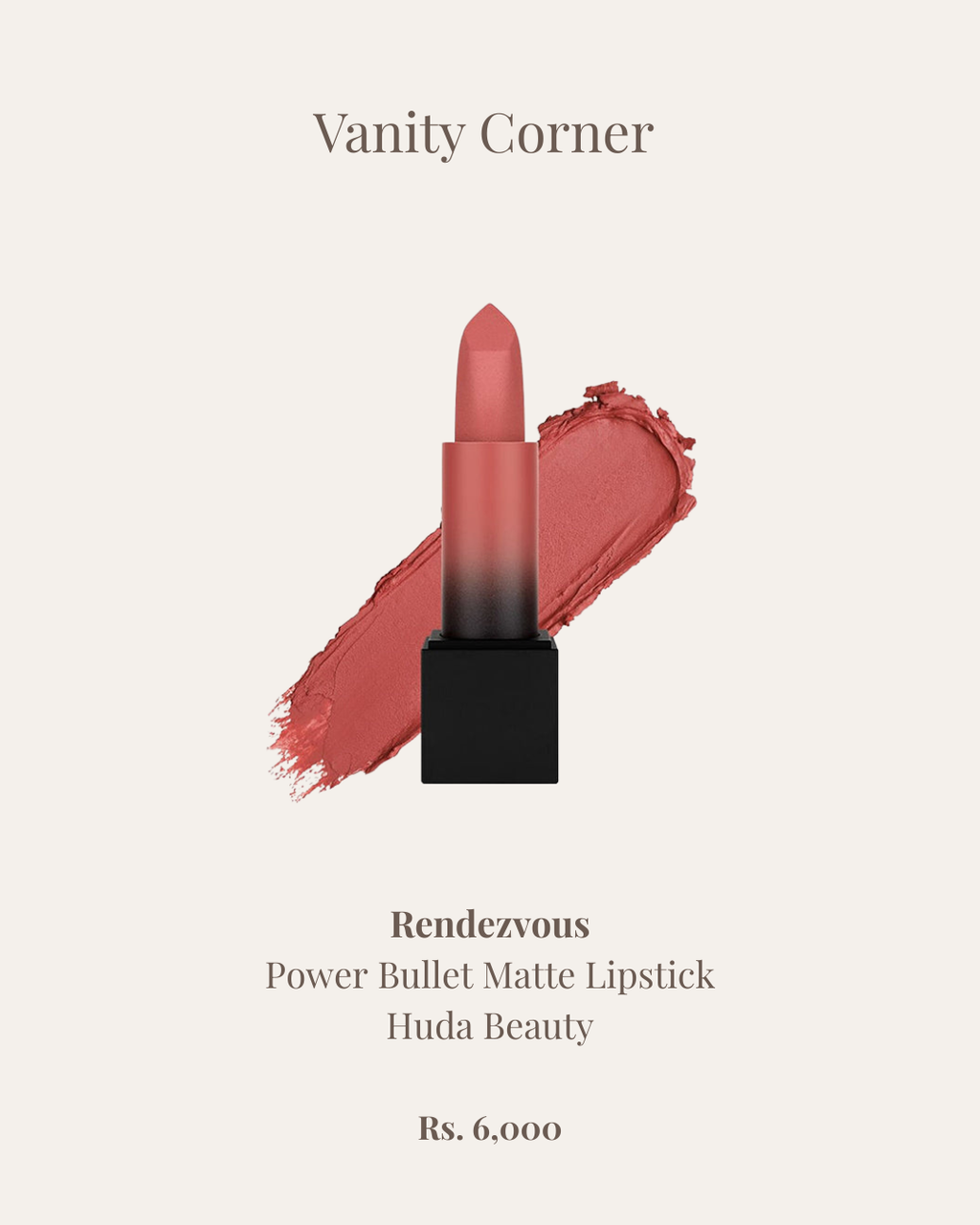 Rendezvous Power Bullet Matte Lipstick