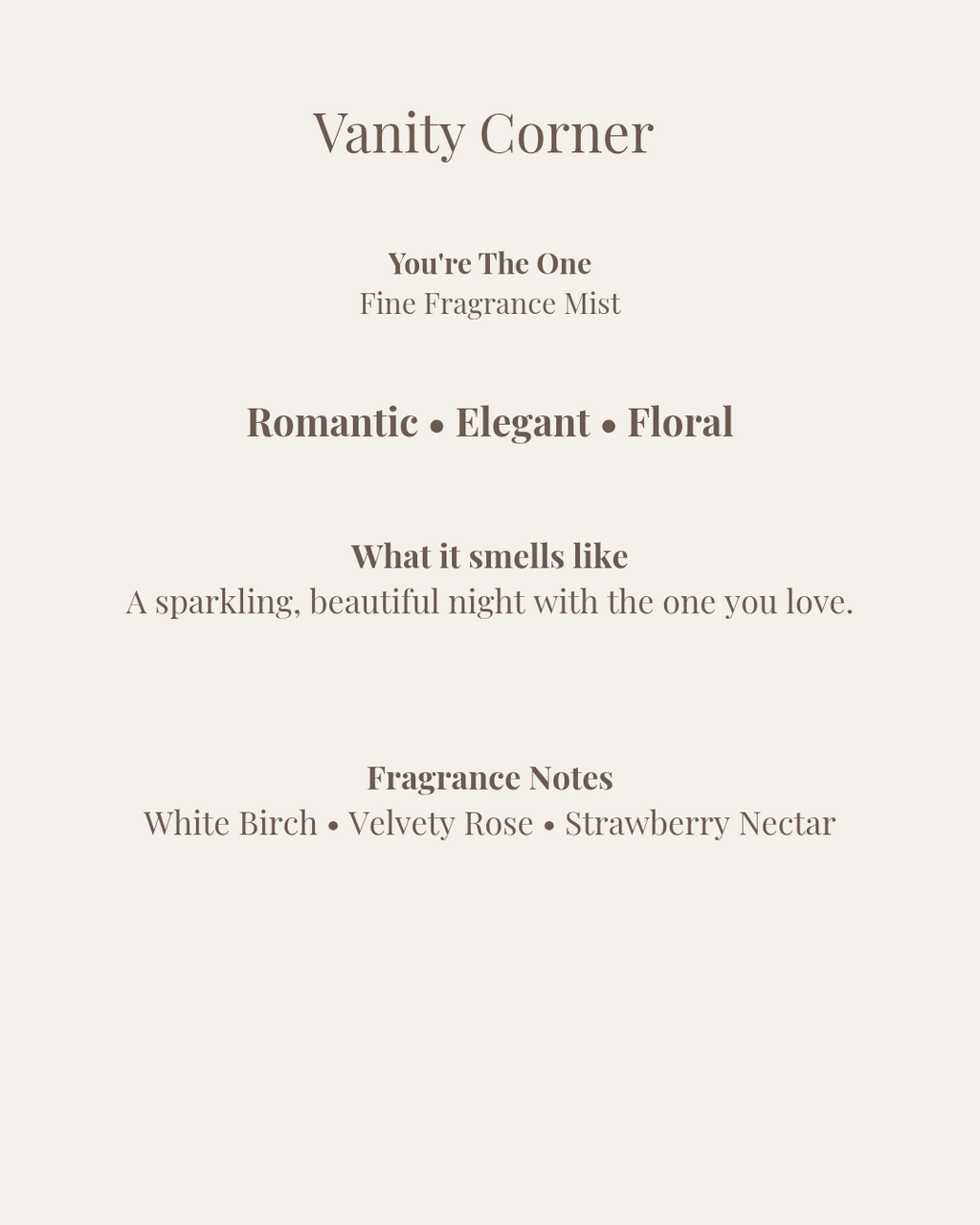 You're The One Fine Fragrance Mist