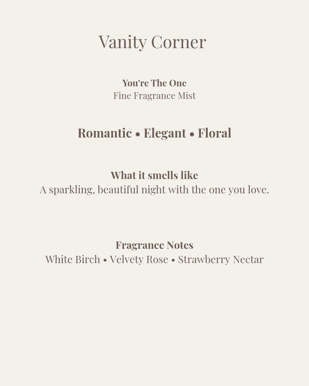 You're The One Fine Fragrance Mist