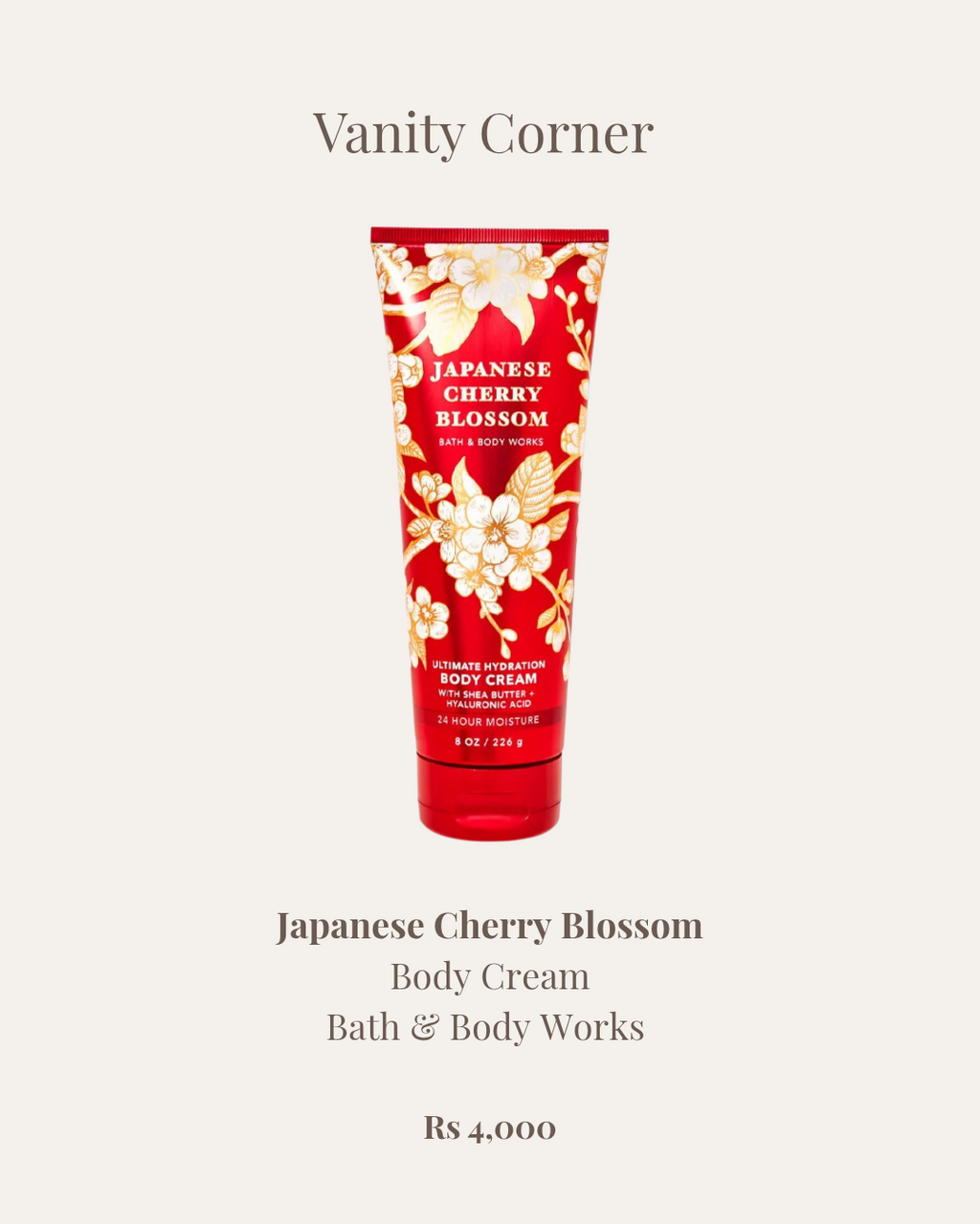 Japanese Cherry Blossom Body Cream
