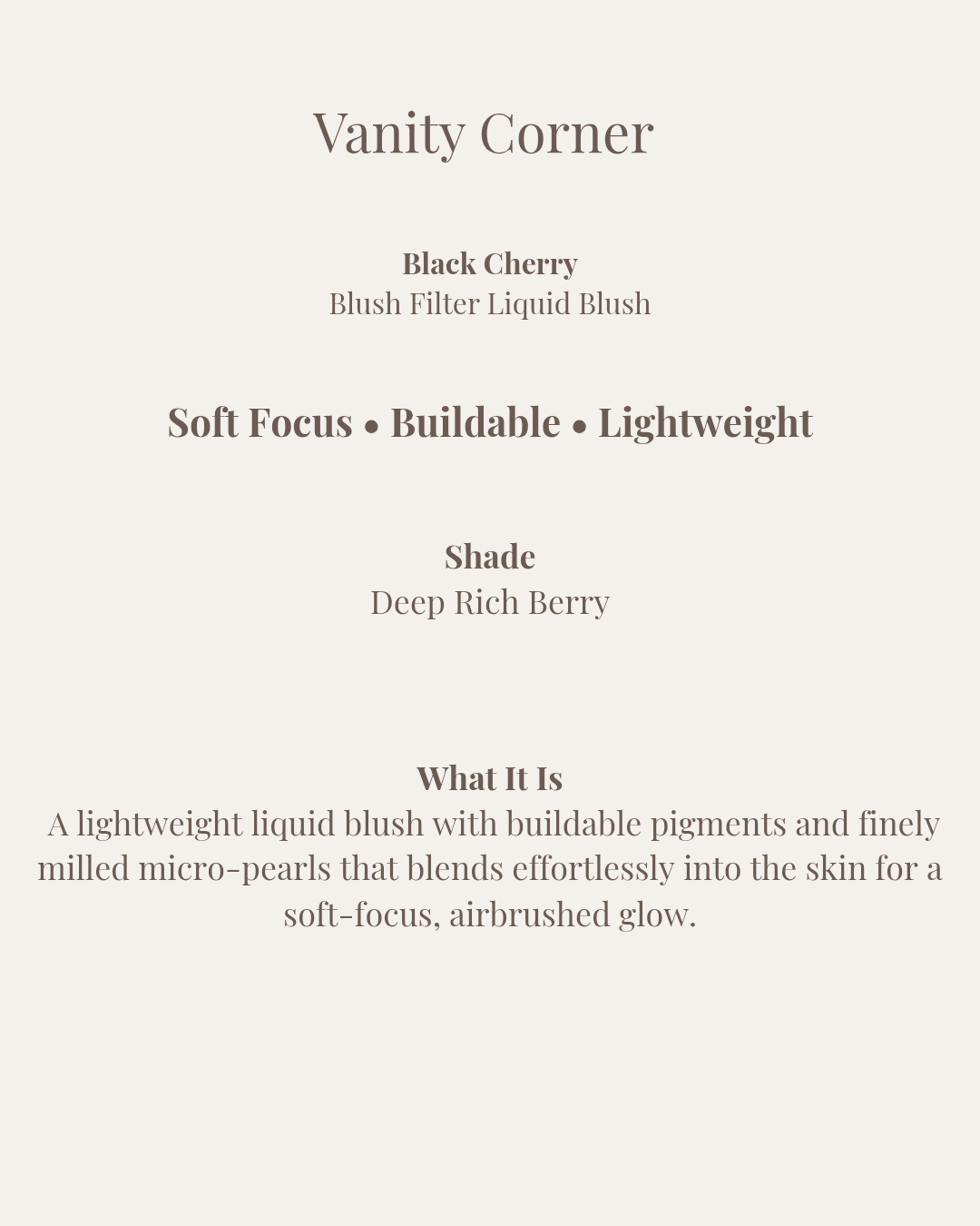 Black Cherry Blush Filter Liquid Blush