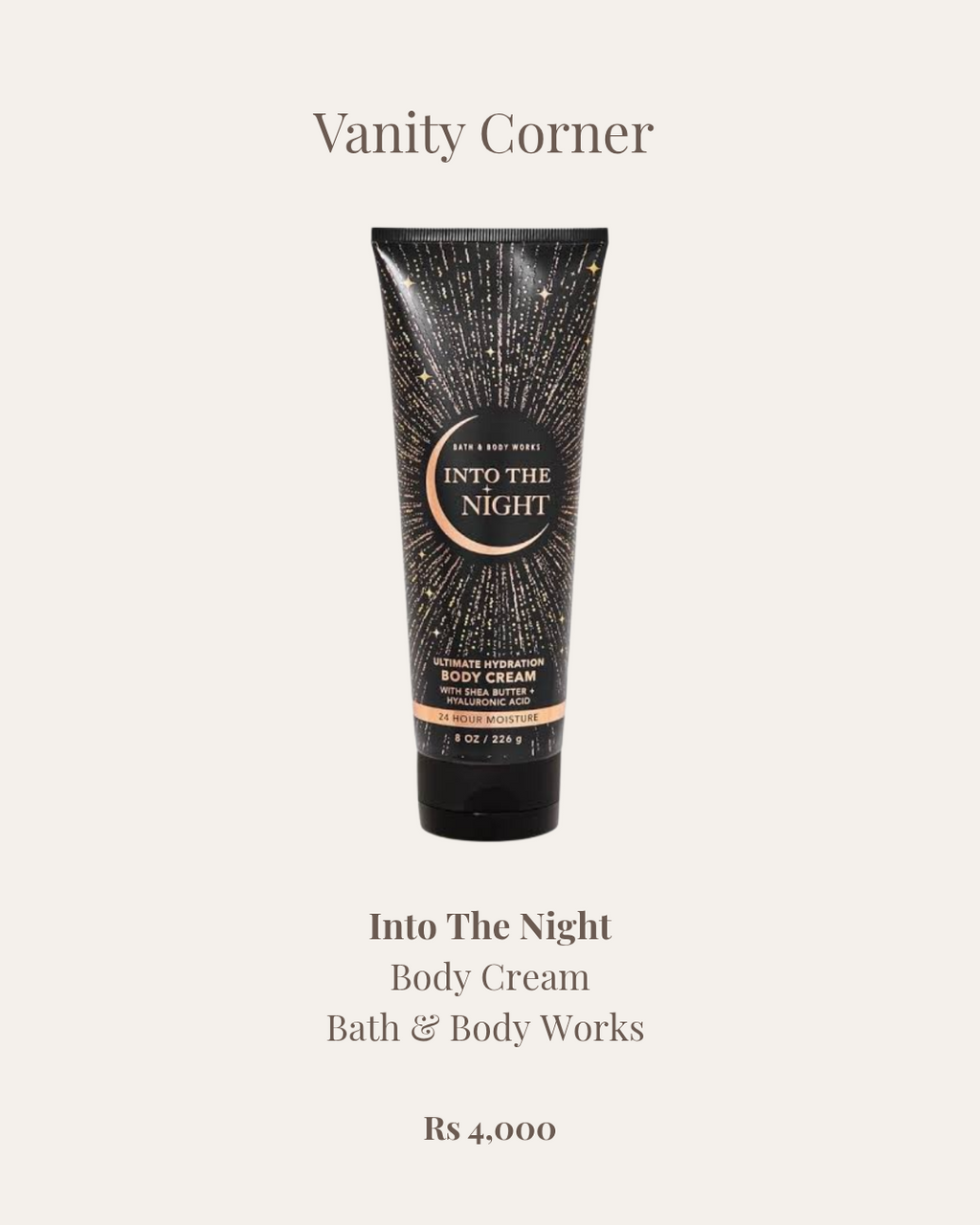 Into The Night Body Cream