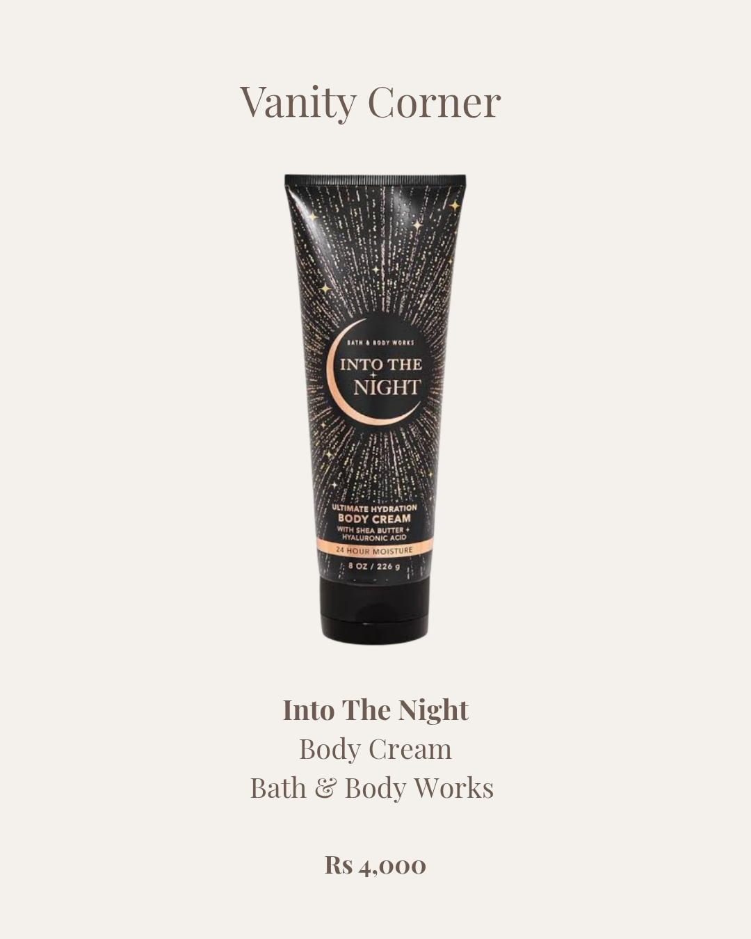 Into The Night Body Cream