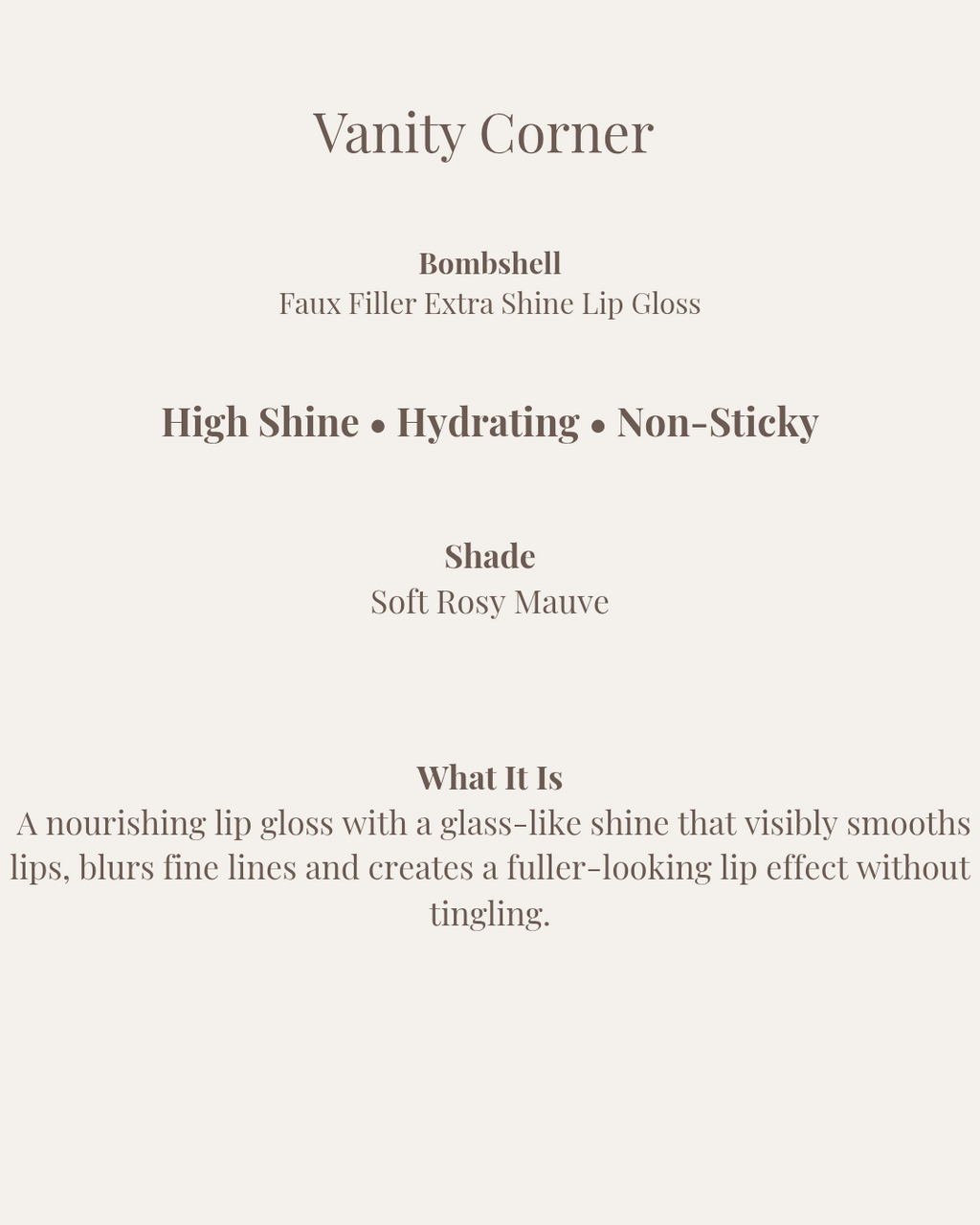 Bombshell Faux Filler Extra Shine Lip Gloss