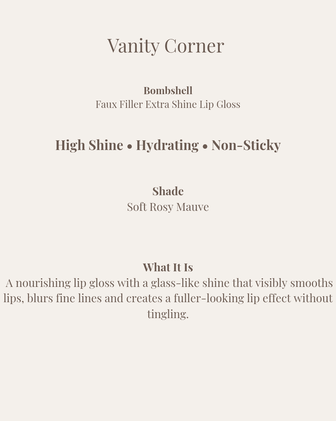 Bombshell Faux Filler Extra Shine Lip Gloss