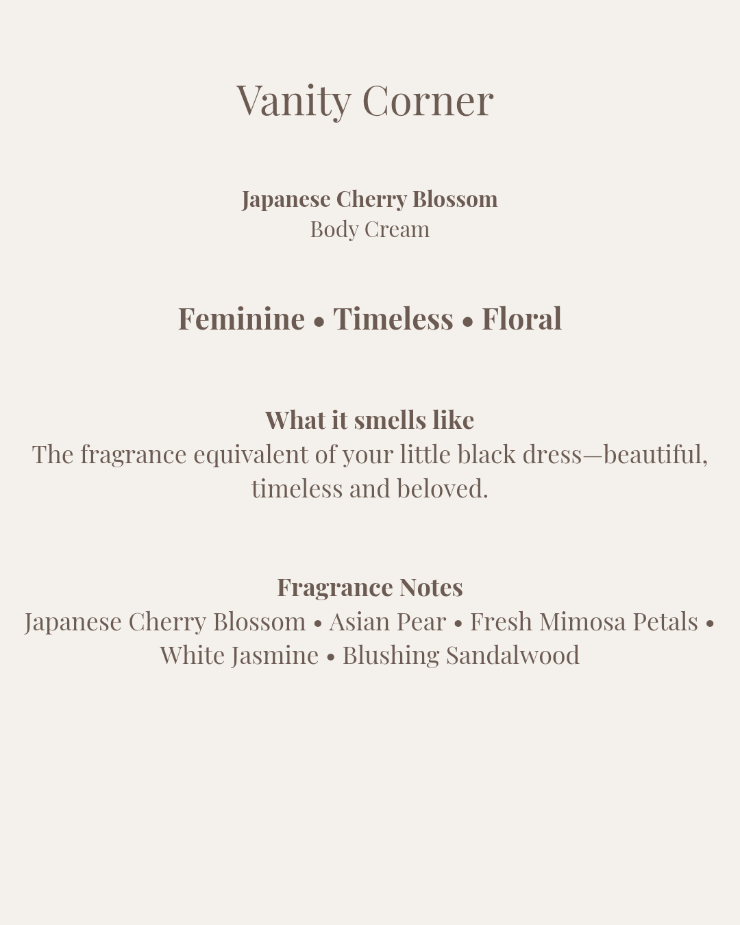 Japanese Cherry Blossom Body Cream