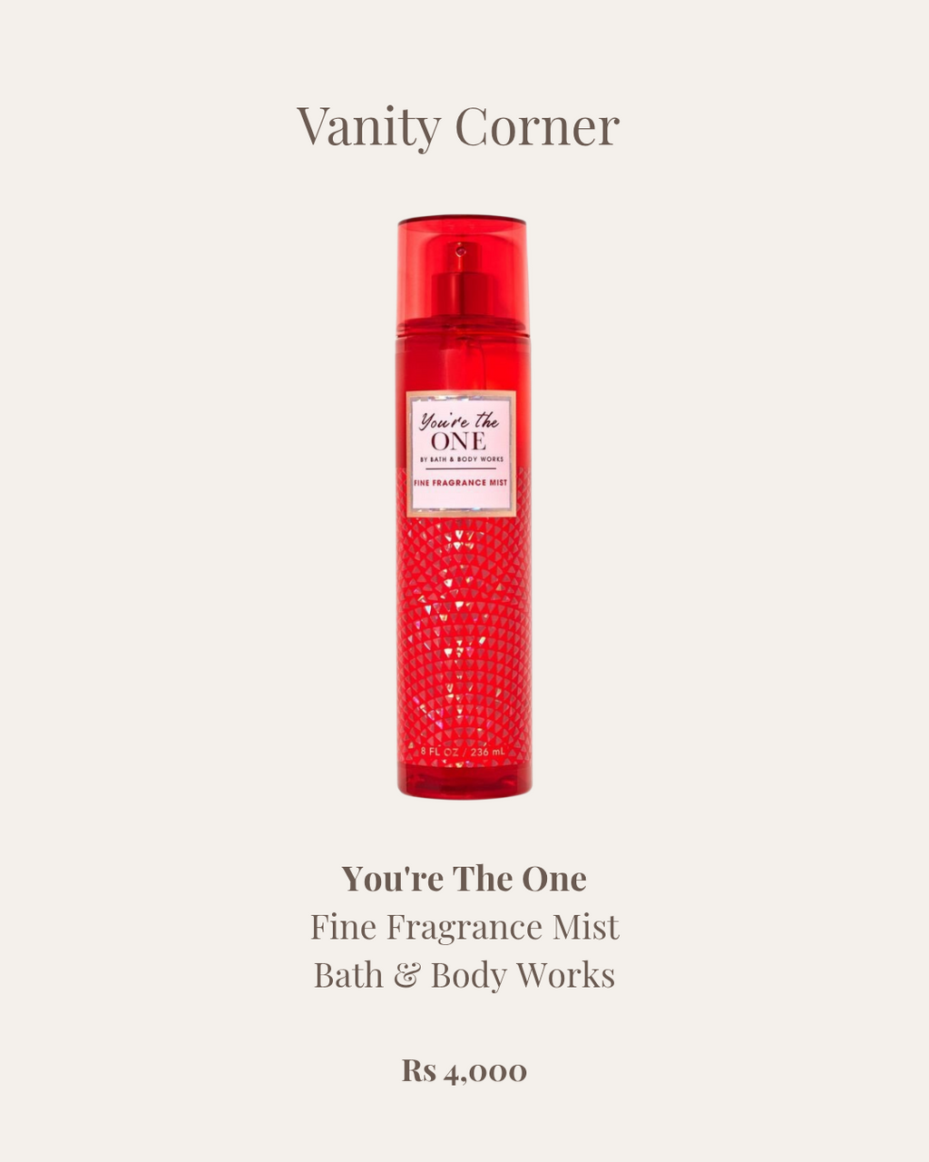 You're The One Fine Fragrance Mist
