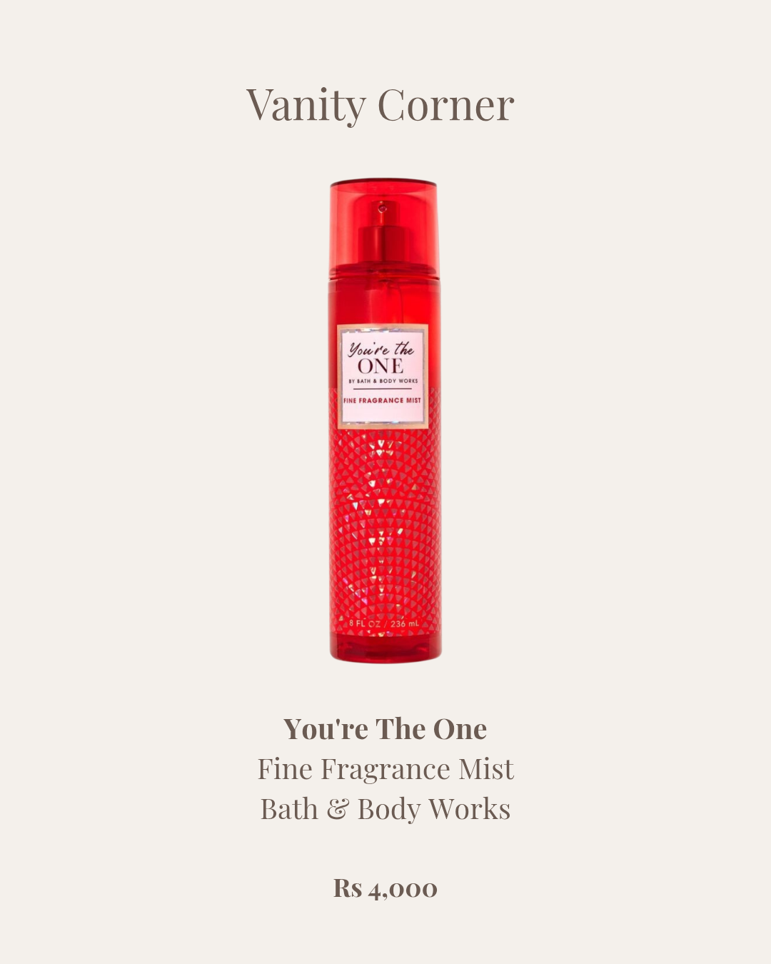 You're The One Fine Fragrance Mist