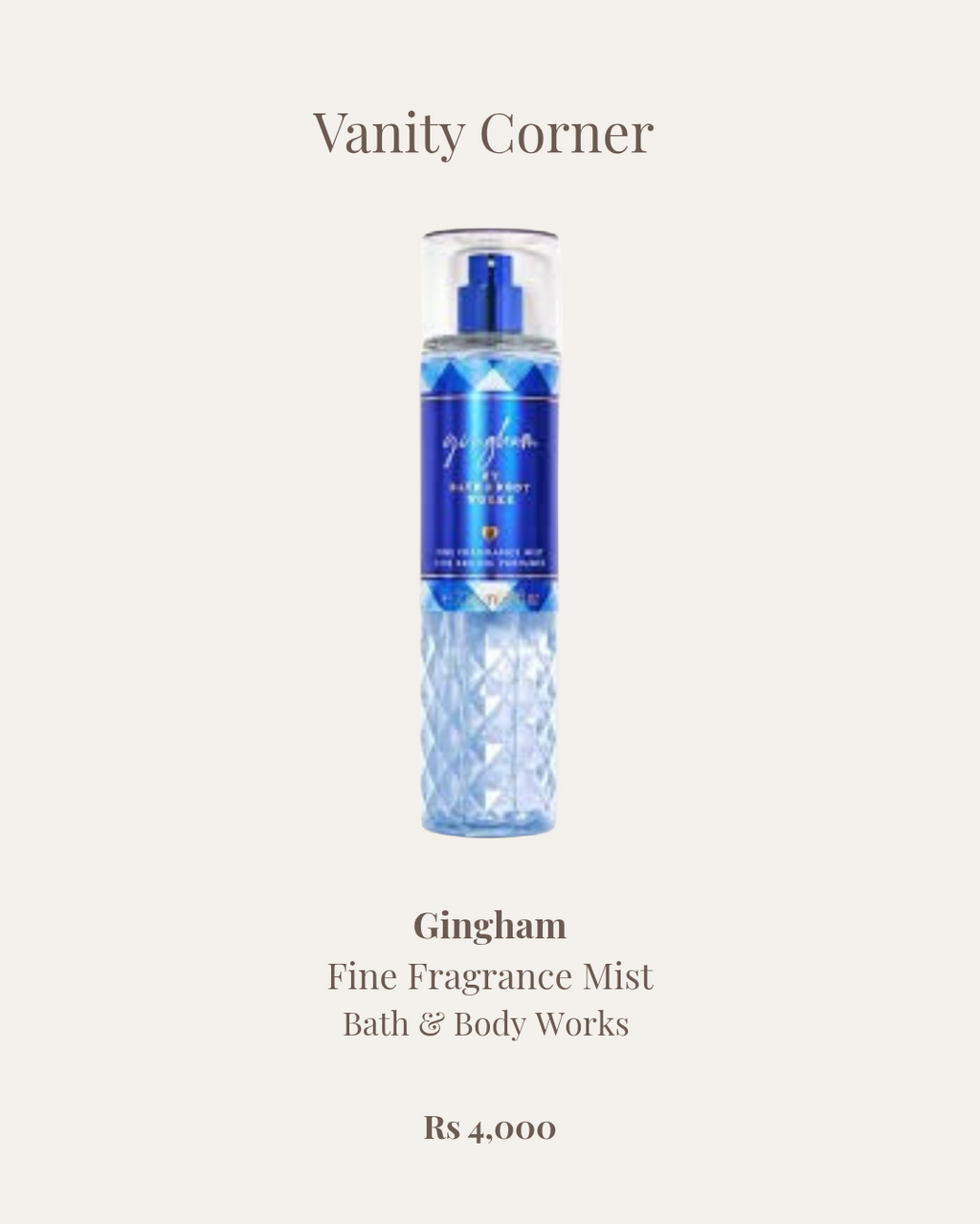 Gingham Fine Fragrance Mist