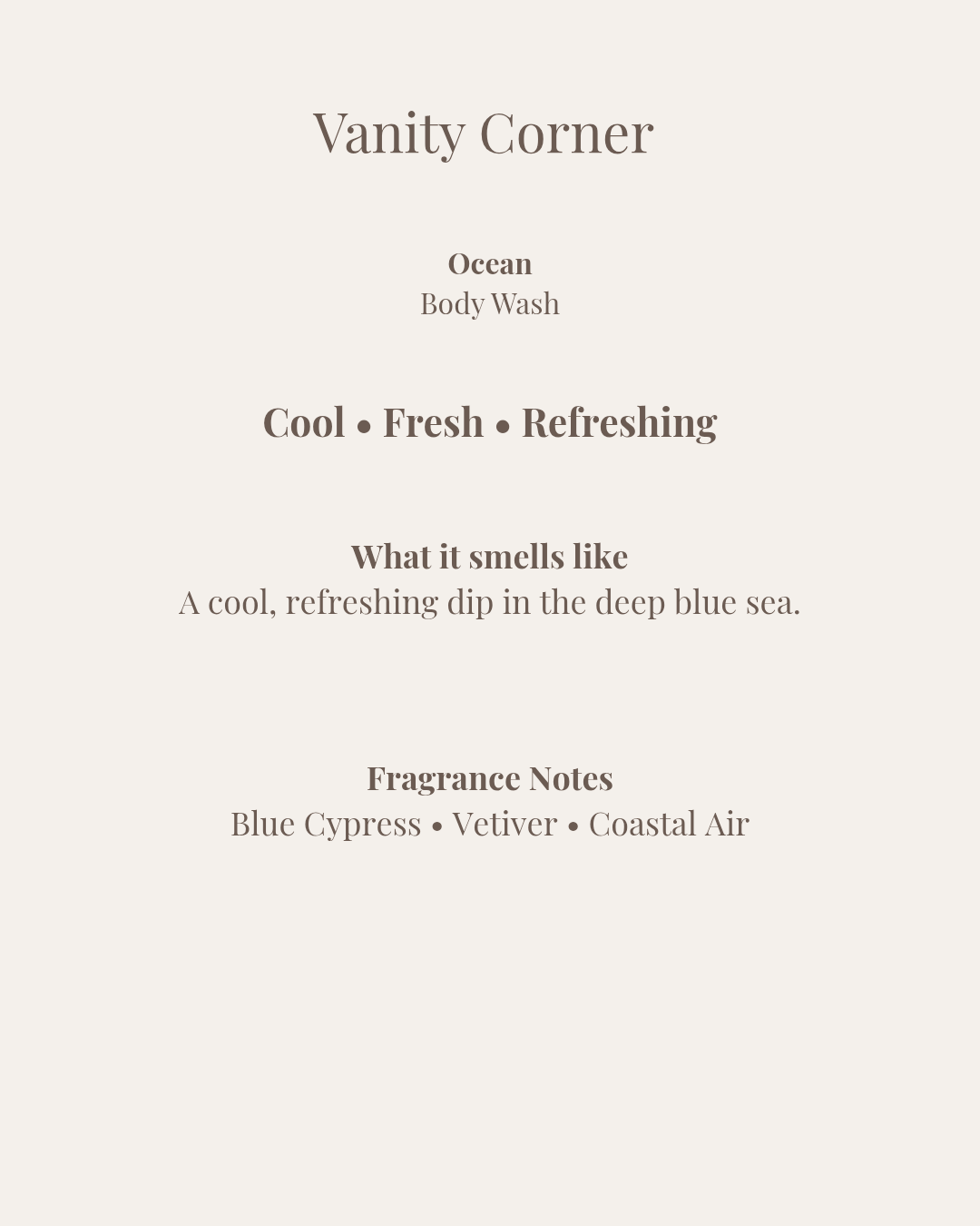 Ocean Body Wash