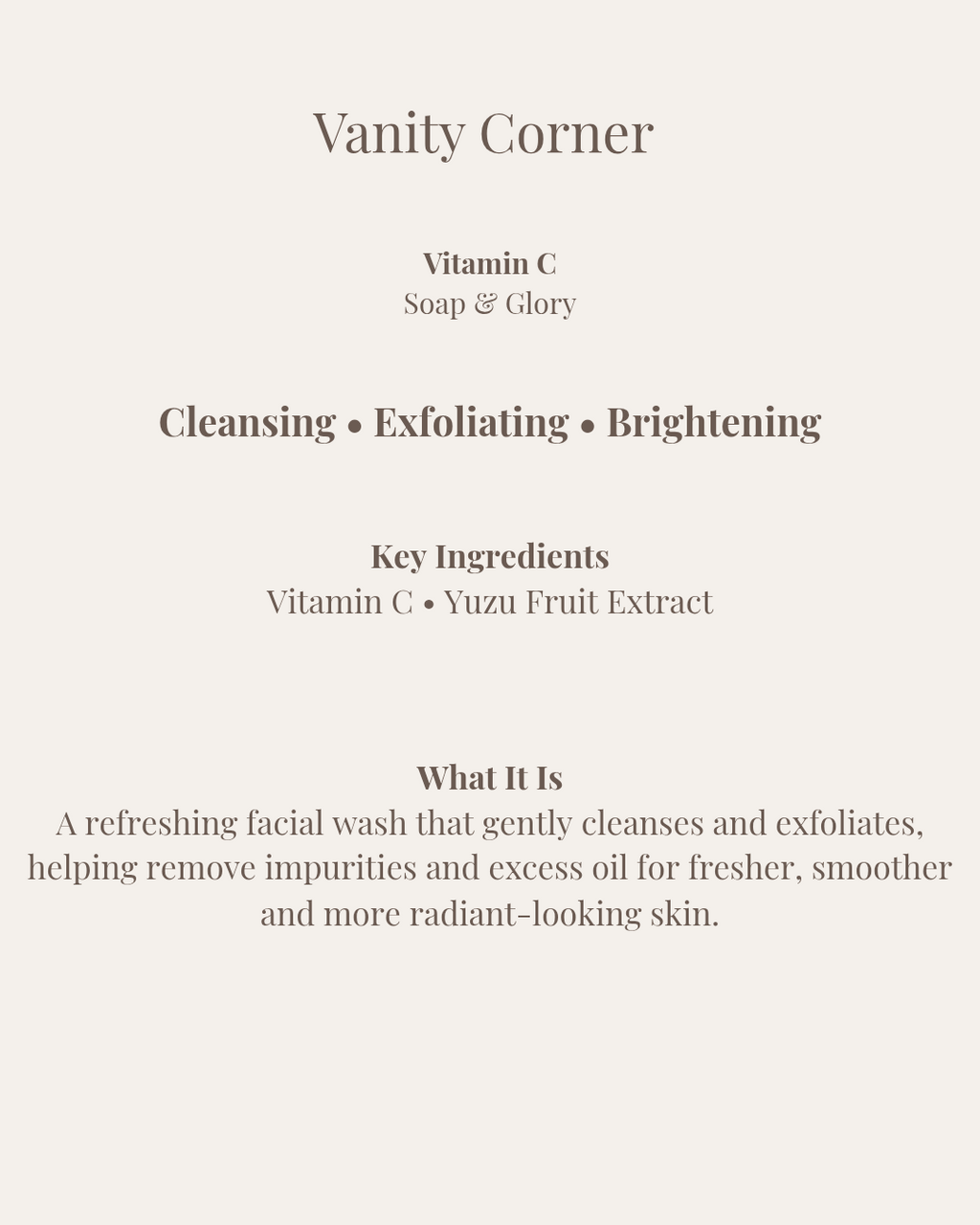 Vitamin C Face Wash