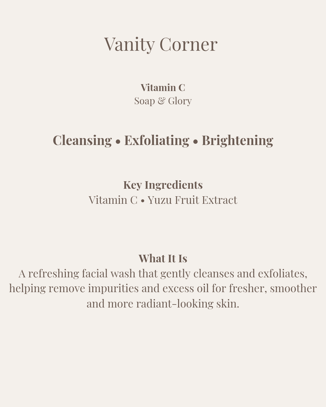 Vitamin C Face Wash
