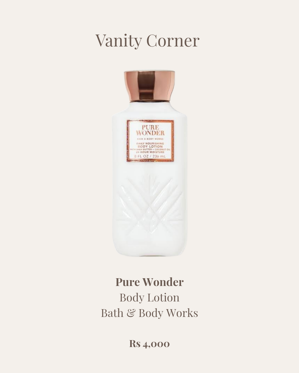 Pure Wonder Body Lotion