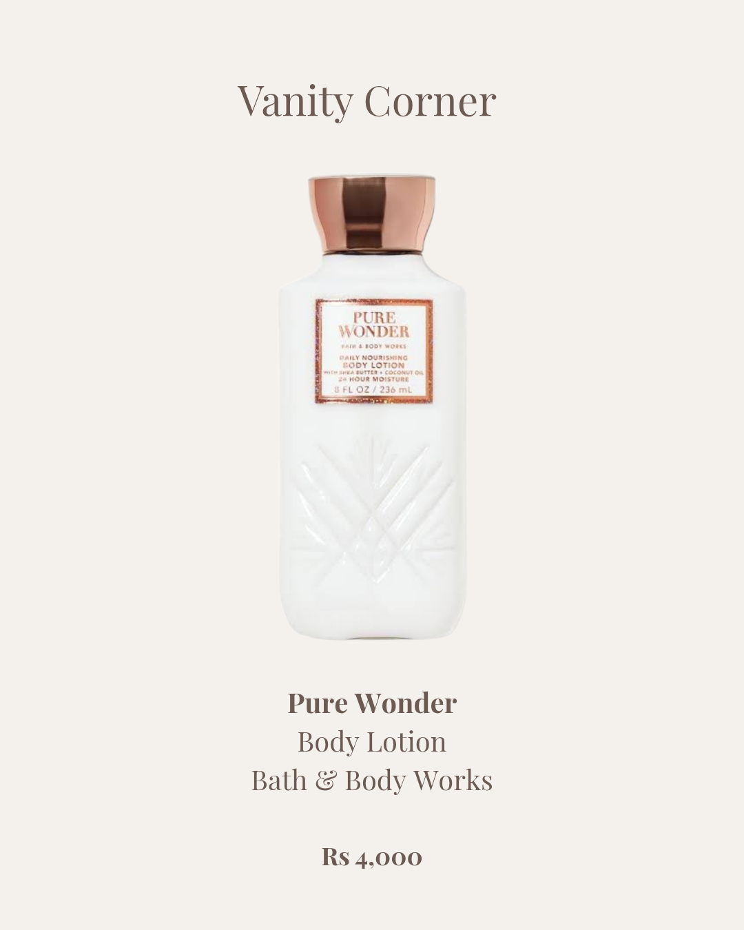Pure Wonder Body Lotion